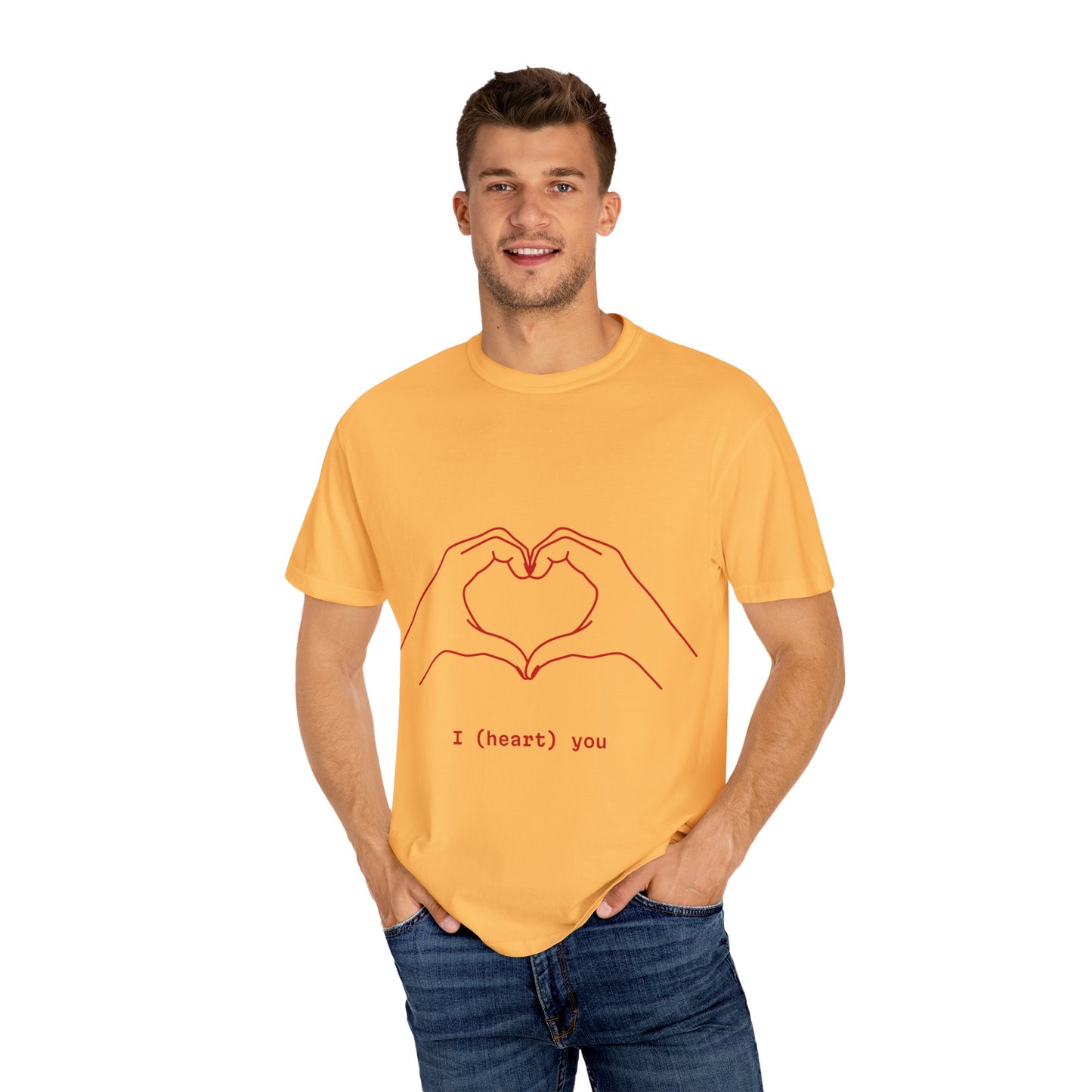 Unisex Heart Hands T-Shirt | I (heart) You Graphic Tee | Perfect for Valentine's Day and Everyday Love