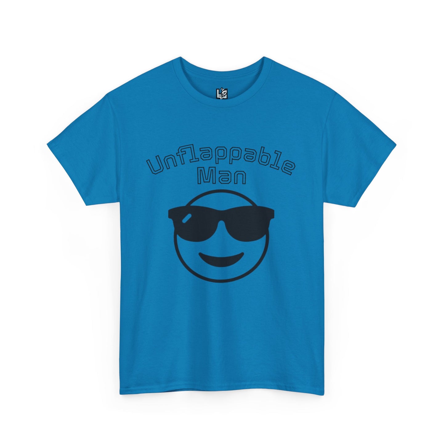 Unflappable Man Unisex Heavy Cotton Tee, Cool Graphic T-Shirt for Men, Perfect Gift for Birthdays, Casual Wear, Outdoor Activities