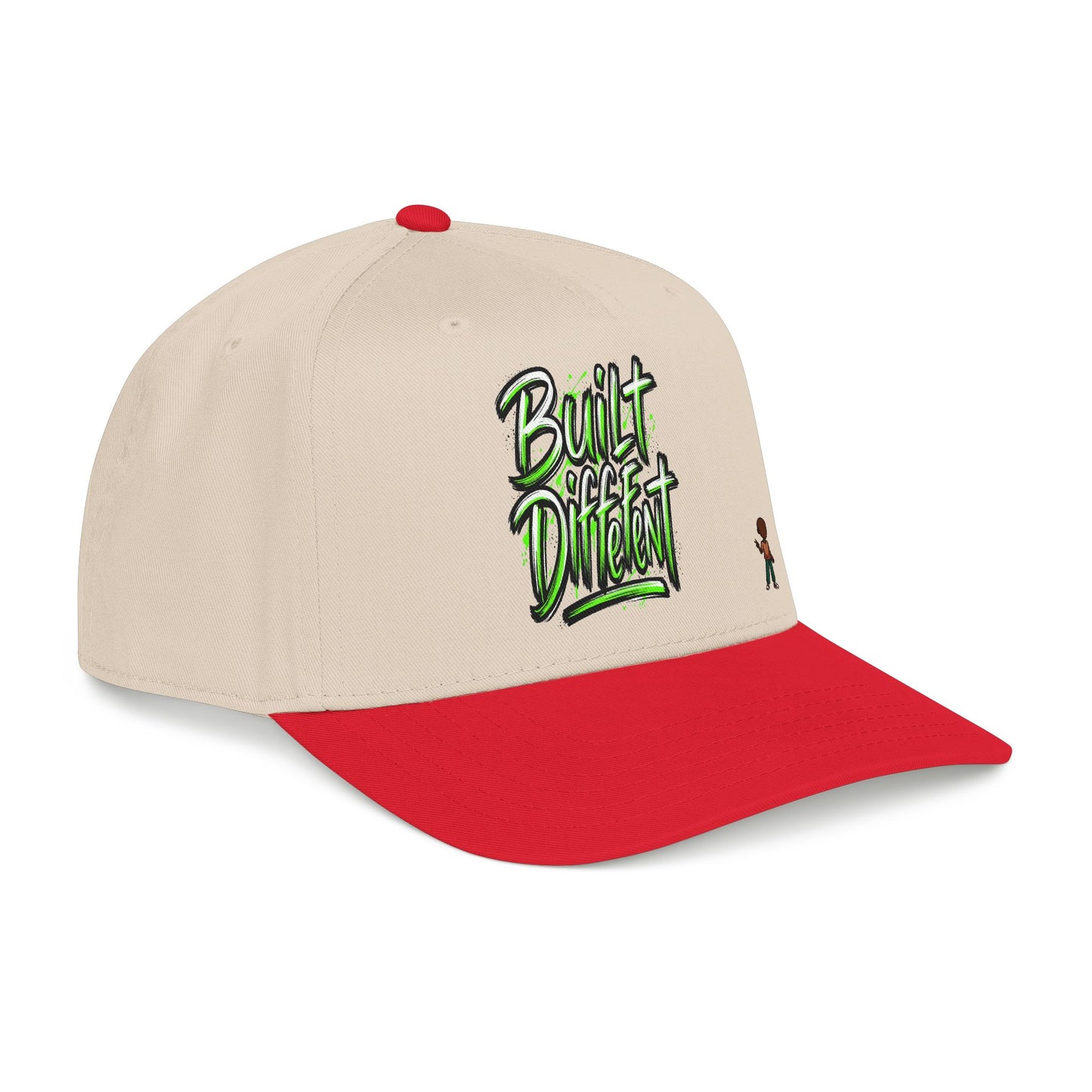 Mid Profile Baseball Cap — 'Built Different' Streetwear Hat