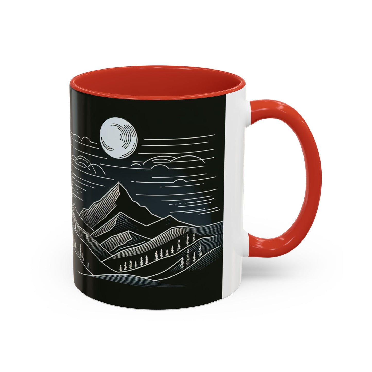 Mountain Landscape Accent Coffee Mug - Nature Inspired 11 & 15oz