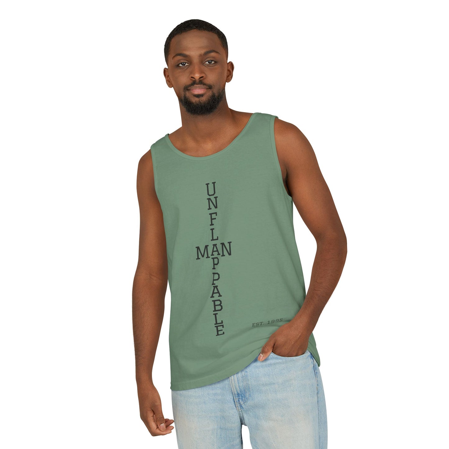 Unisex Inspirational Tank Top - Unflappable, Summer Apparel, Vacation Wear, Casual Gift, Fitness Gear