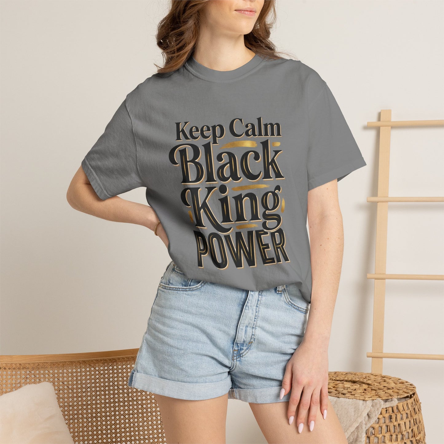 Keep Calm Black King Power T‑Shirt