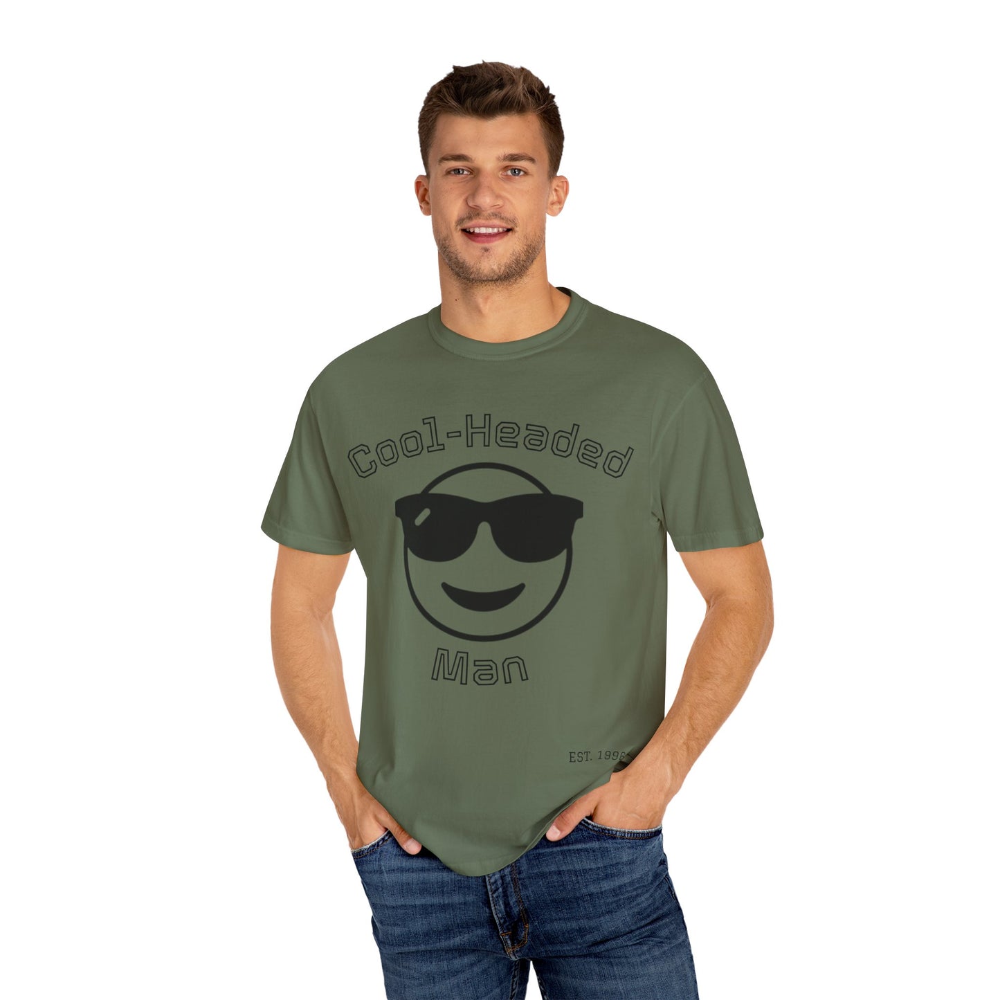 Cool-Headed Unisex T-Shirt, Funny Graphic Tee for Men, Cool Guy Gift, Summer Outfit, Casual Wear, Birthday Presents