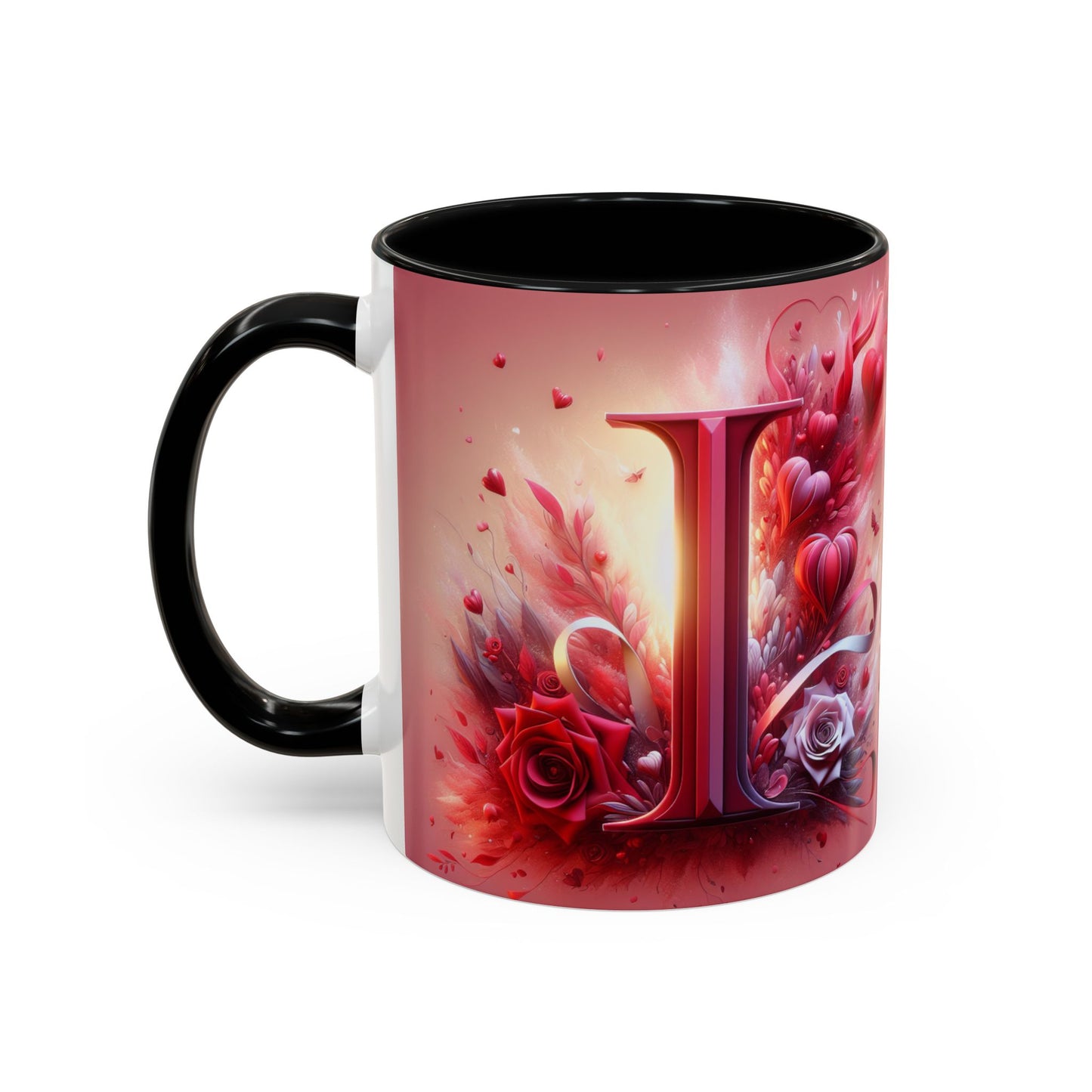 Romantic Floral Accent Coffee Mug - Perfect Gift for Valentine's Day