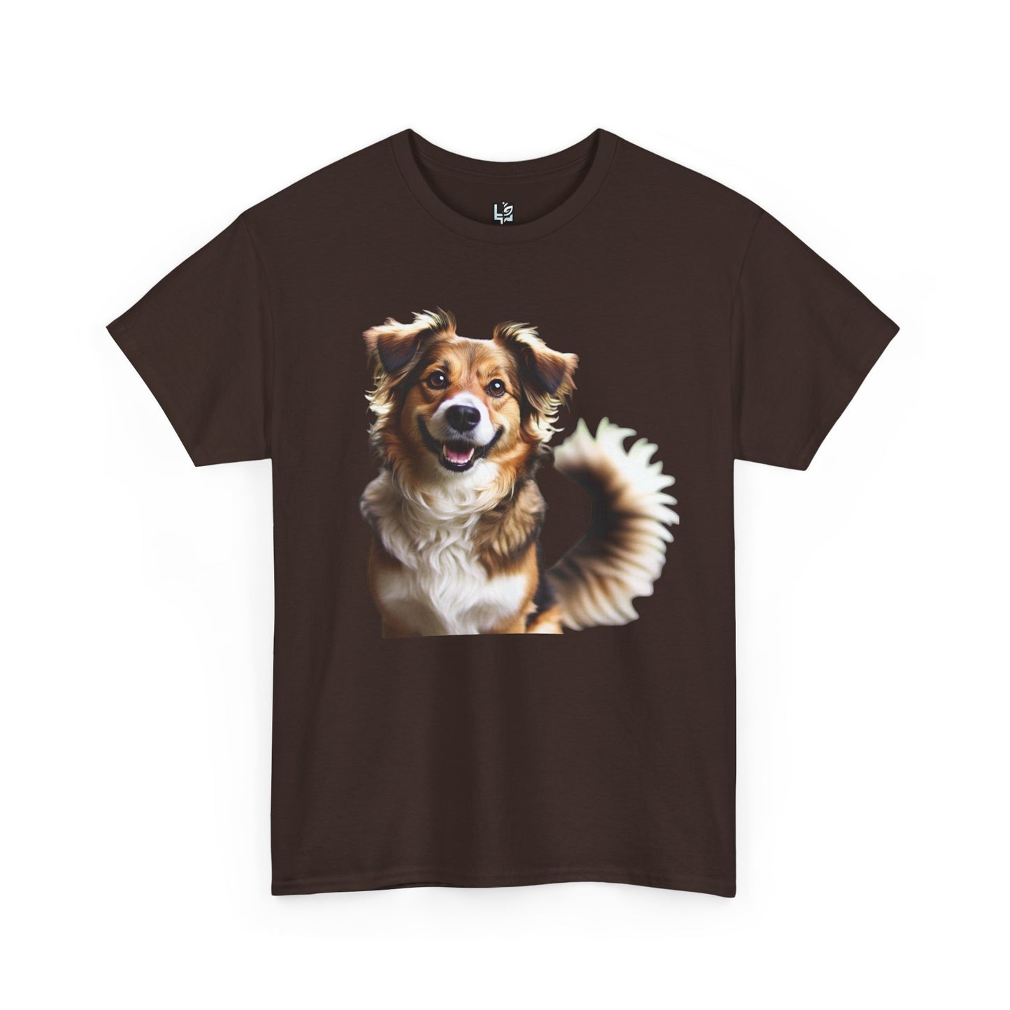 Happy Dog Unisex Heavy Cotton Tee - Perfect Gift for Pet Lovers