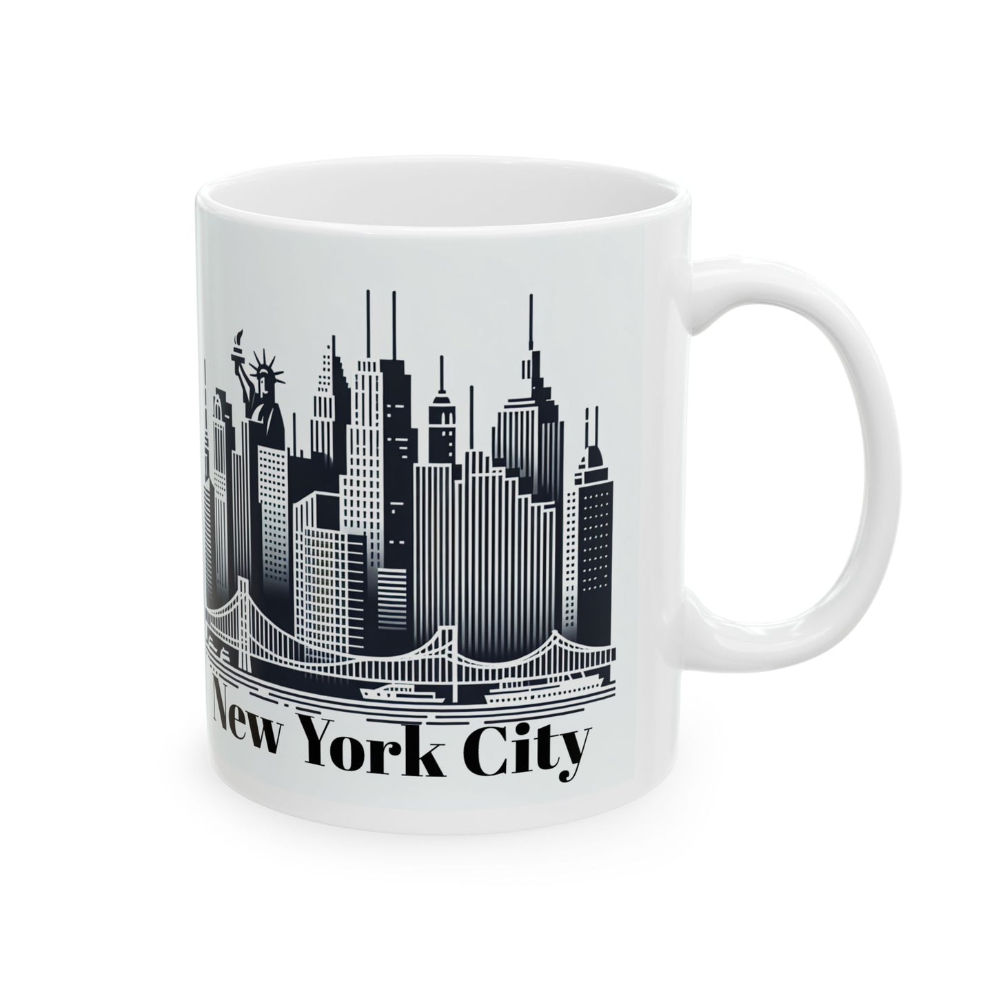 New York City Skyline Ceramic Mug - 11oz & 15oz - Perfect Gift for Travelers