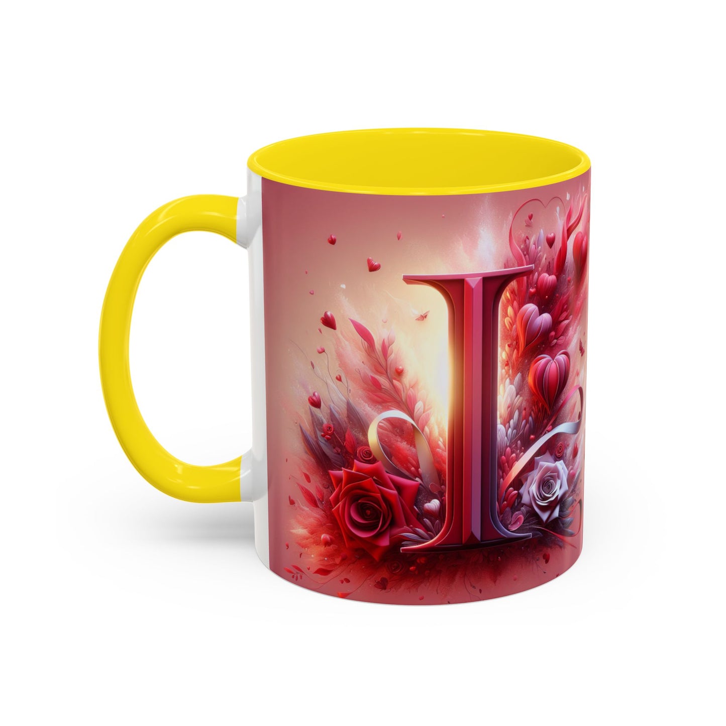 Romantic Floral Accent Coffee Mug - Perfect Gift for Valentine's Day