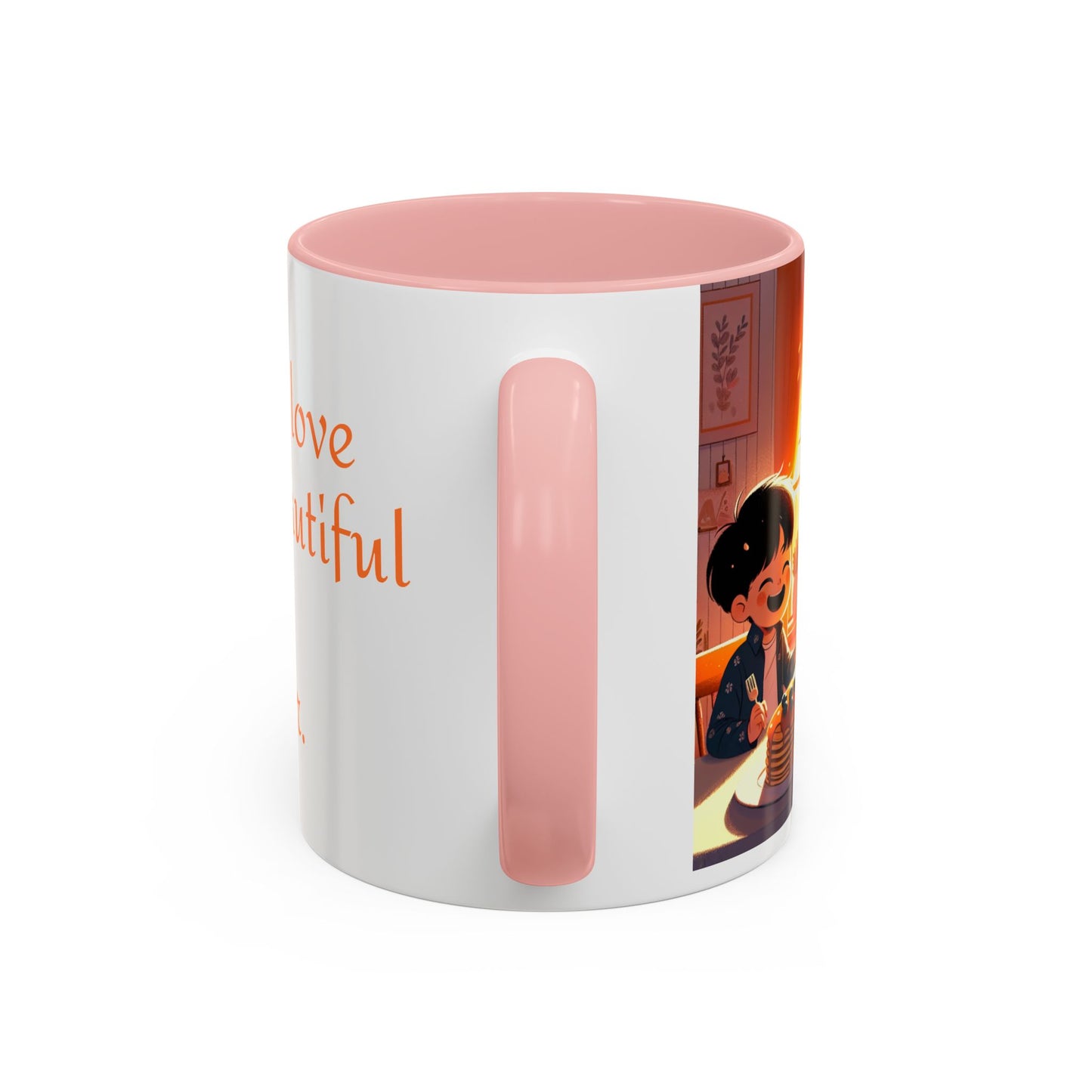 Happy Mother's Day Accent Coffee Mug - Beautiful Love Quote