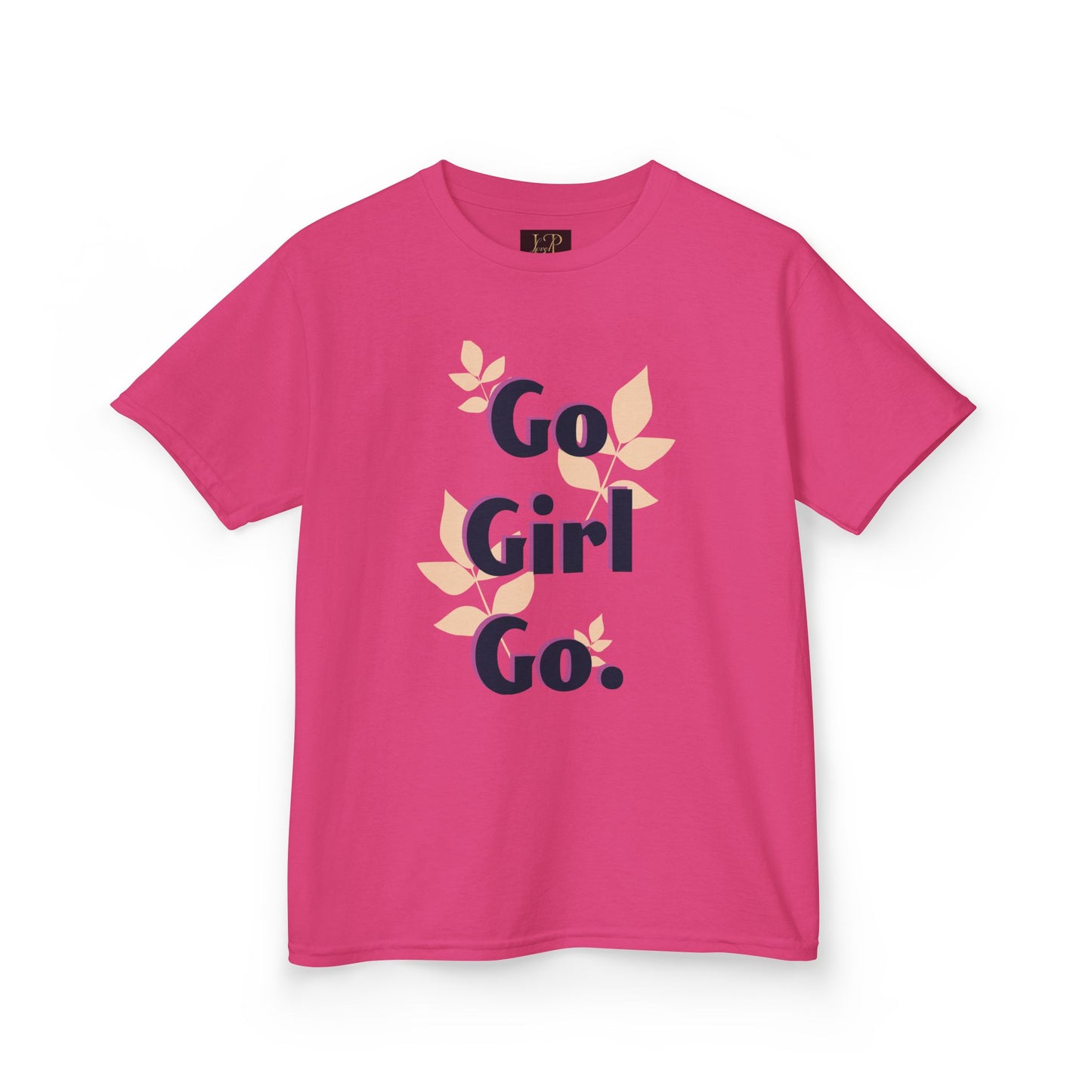 Go Girl Go Kids Heavy Cotton Tee - Motivational T-Shirt for Girls