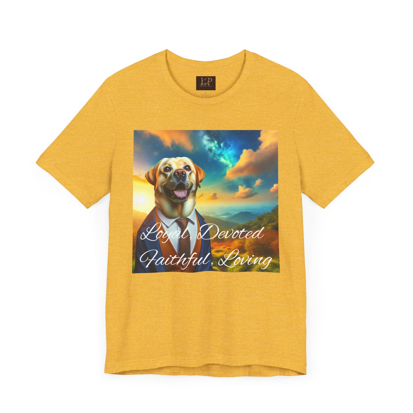 Labrador Love Unisex Jersey Tee - Devoted & Faithful Design