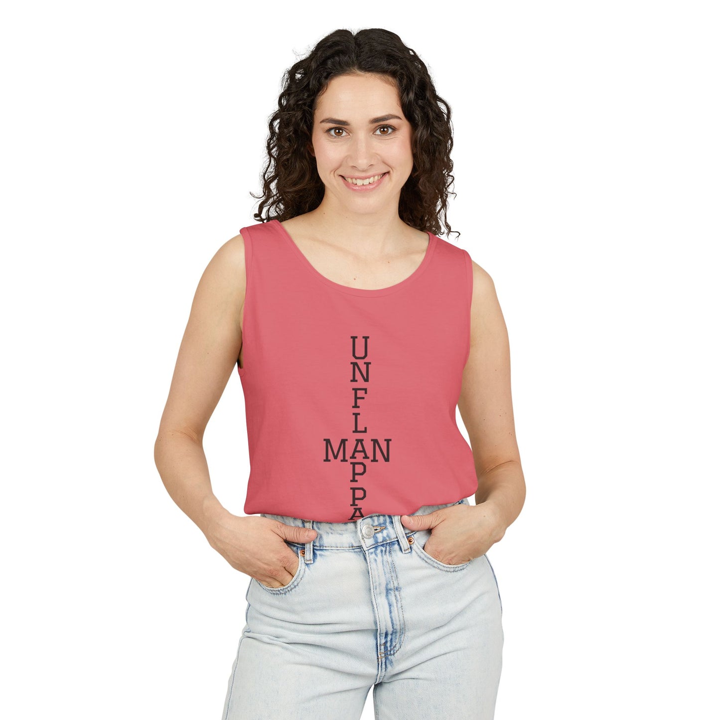 Unisex Inspirational Tank Top - Unflappable, Summer Apparel, Vacation Wear, Casual Gift, Fitness Gear