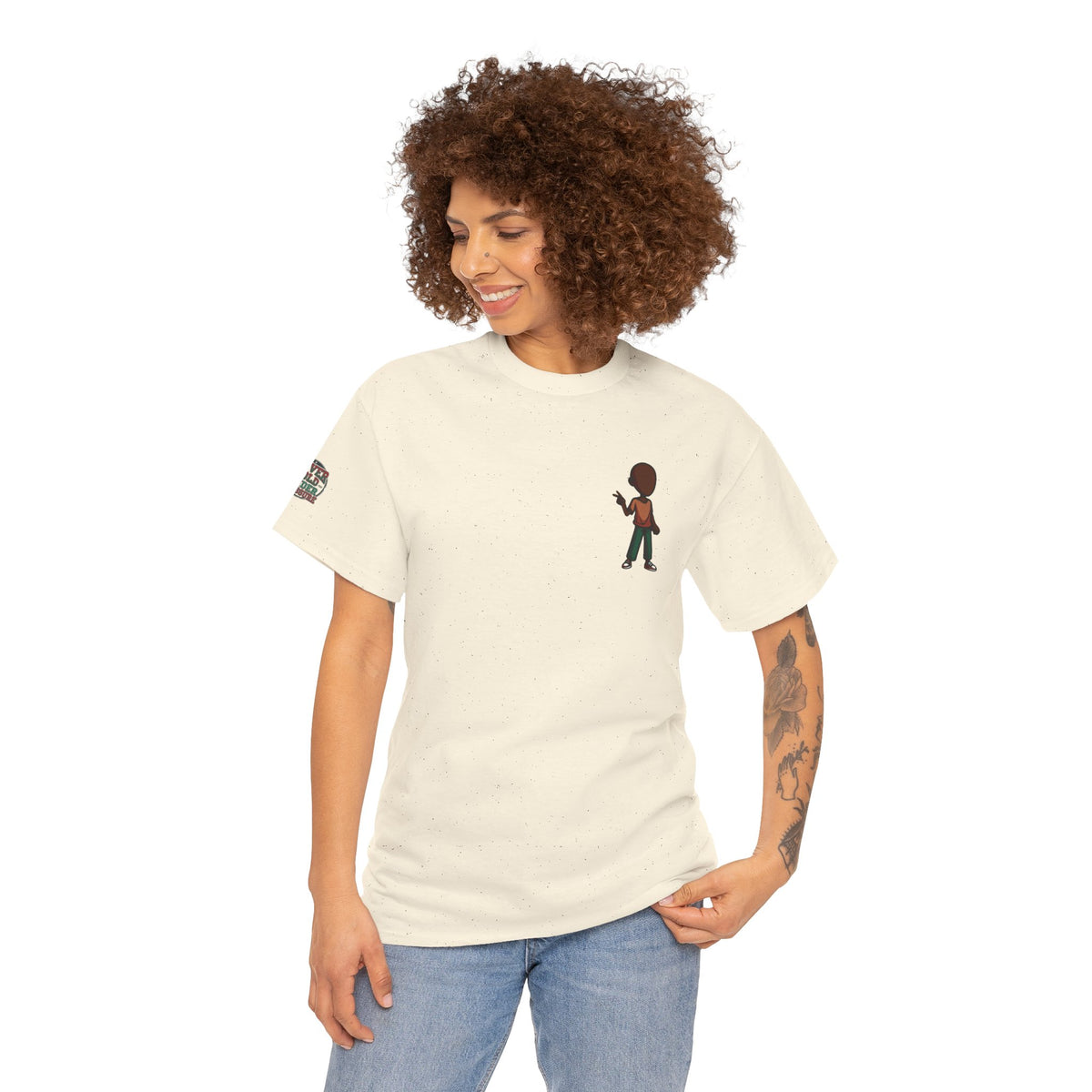 Mini Guitarist Tee — Cute Retro Kid Playing Guitar Graphic T-Shirt