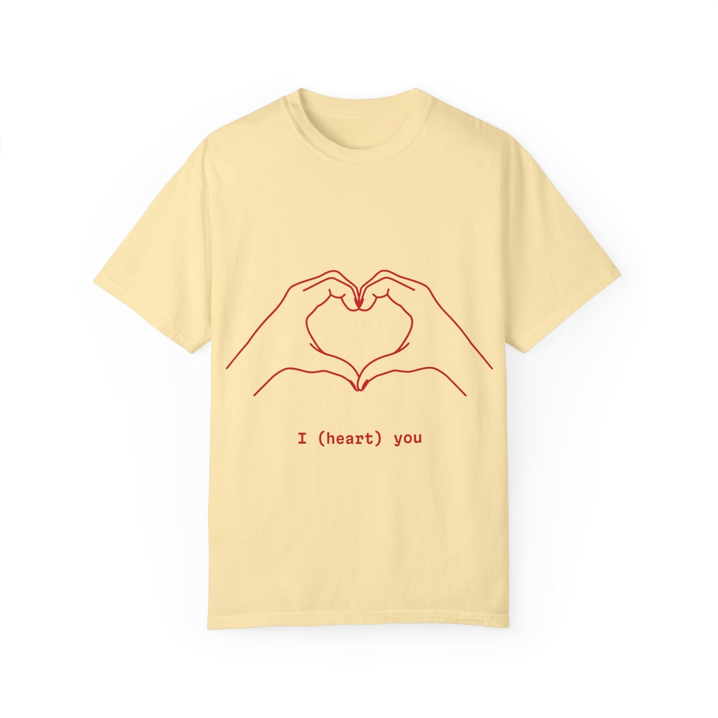 Unisex Heart Hands T-Shirt | I (heart) You Graphic Tee | Perfect for Valentine's Day and Everyday Love