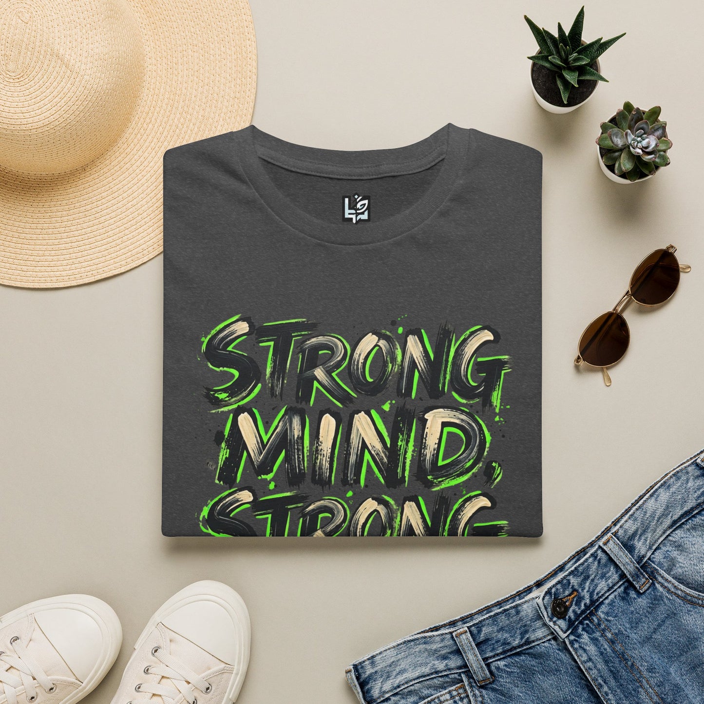 T-Shirt — "Strong Mind, Strong Life" Motivational Graphic Tee