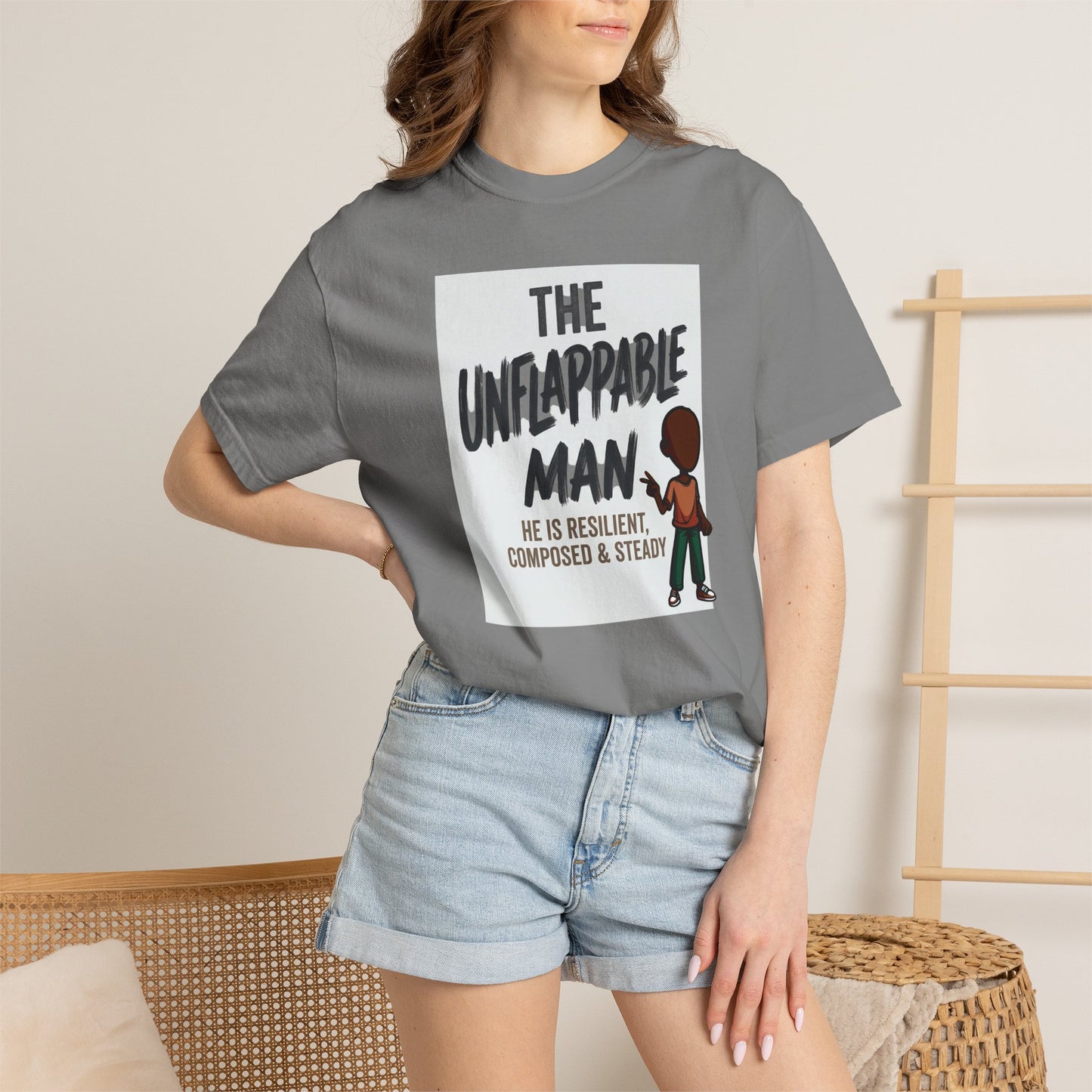 The Unflappable Man T-Shirt — Resilient & Composed Graphic Tee