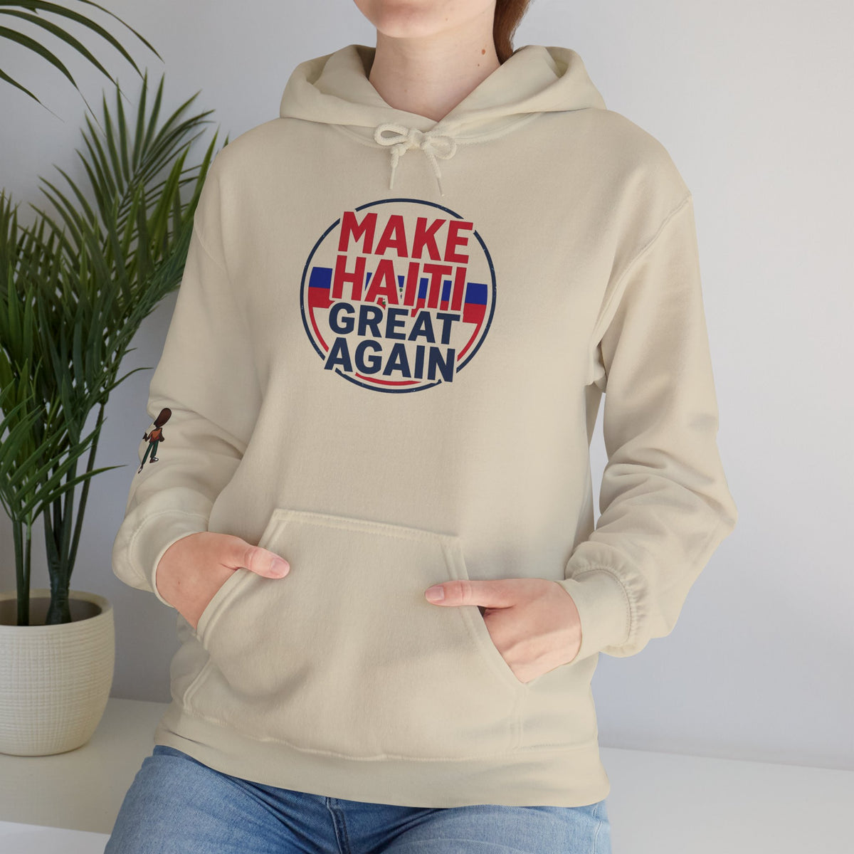 Hoodie - "Make Haiti Great Again" Political Solidarity Pullover