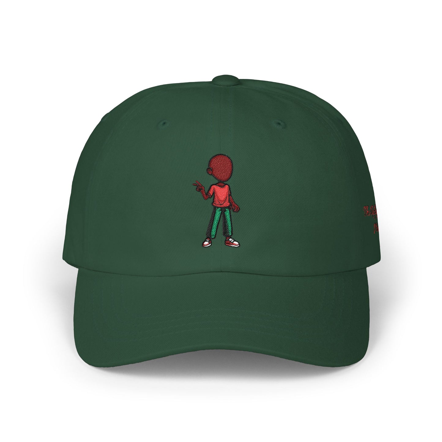 Embroidered Retro Figure Dad Cap – Minimal Streetwear Baseball Hat