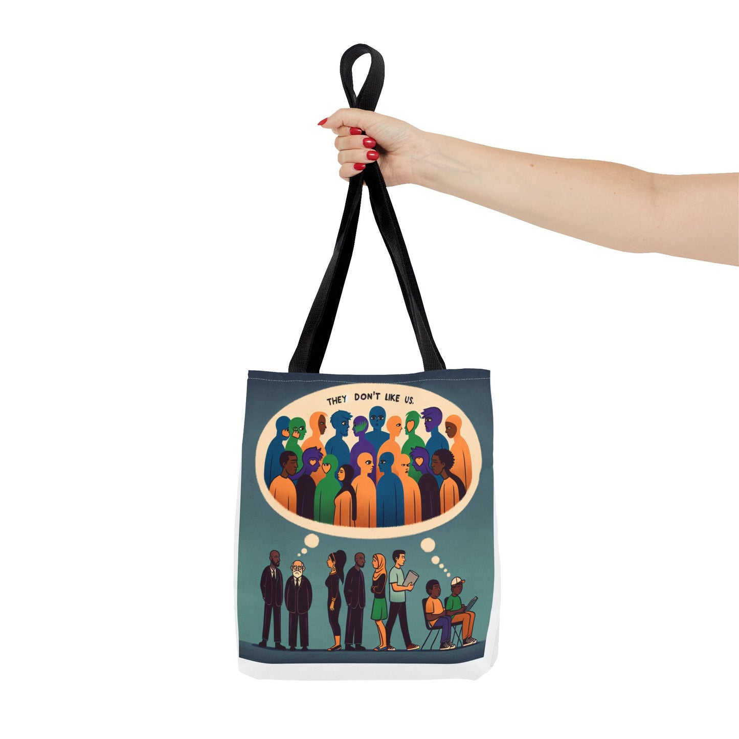 They Don’t Like Us Tote Bag | Unique Art for Thoughtful Minds