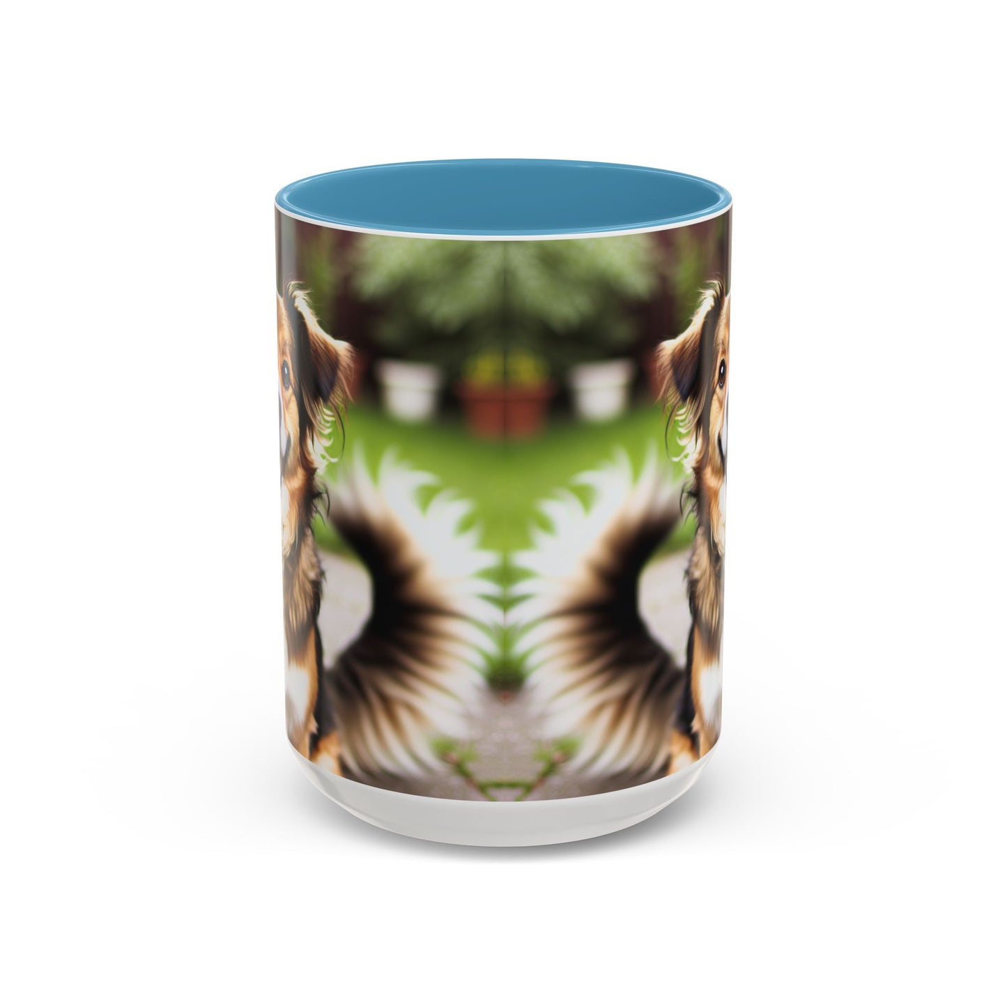 Happy Dog Graphic Accent Coffee Mug | Perfect for Pet Lovers