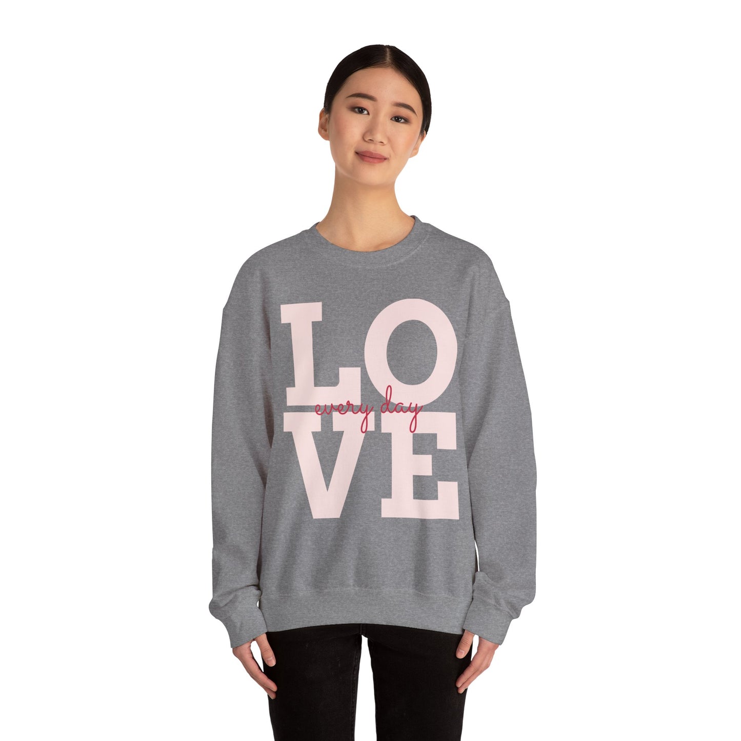 Love Every Day Unisex Crewneck Sweatshirt