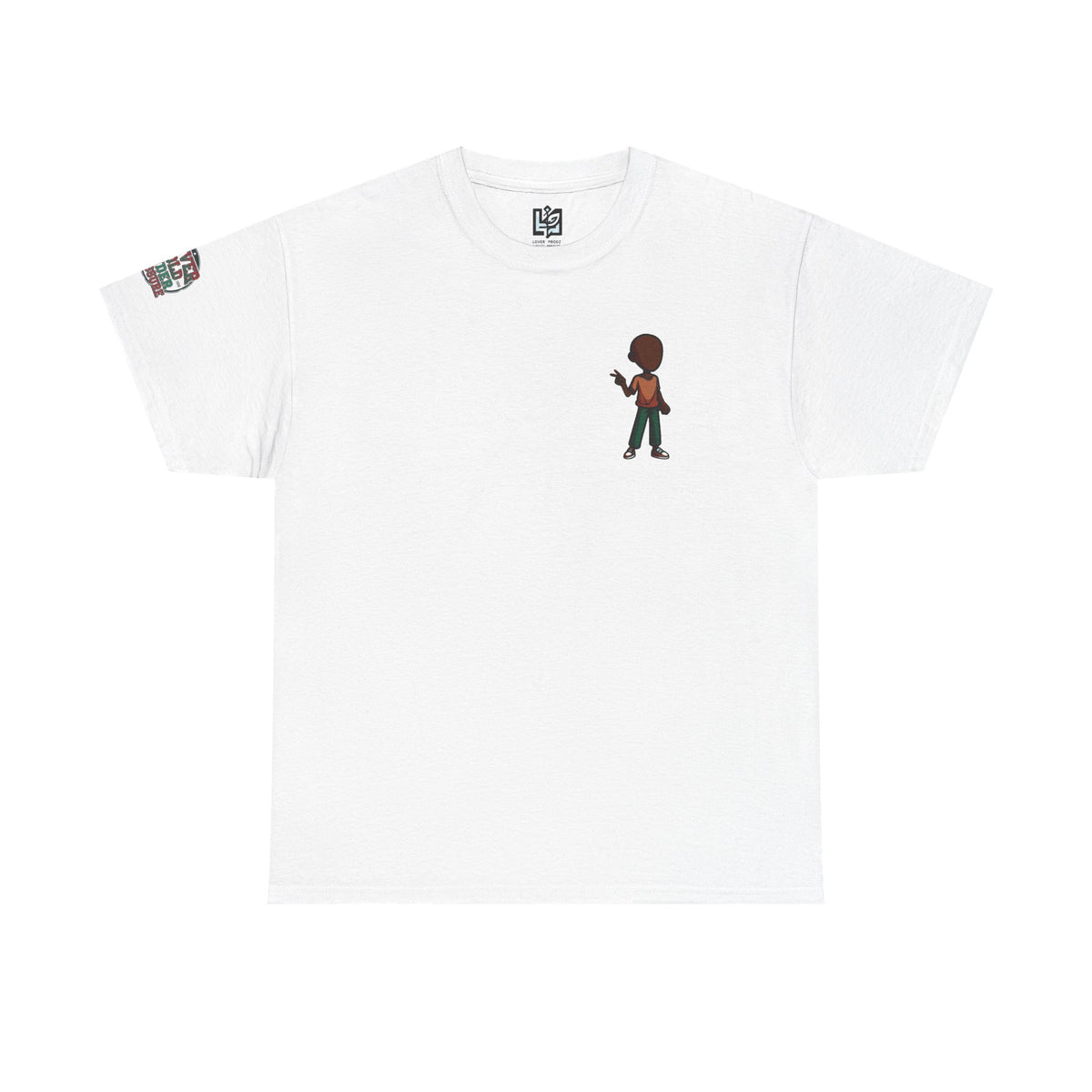 Mini Guitarist Tee — Cute Retro Kid Playing Guitar Graphic T-Shirt