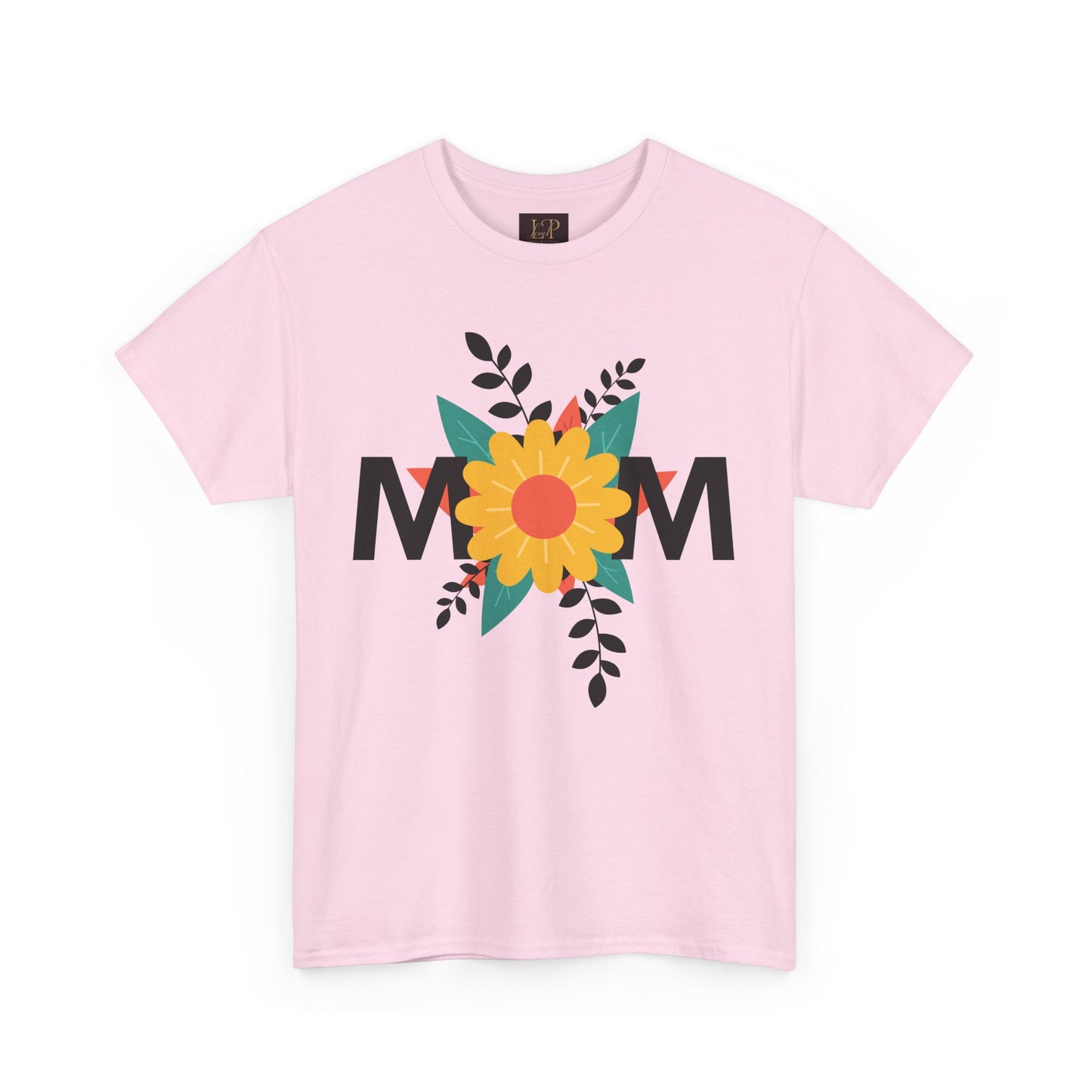 Mom Floral Unisex Heavy Cotton Tee - Perfect Gift for Mother's Day
