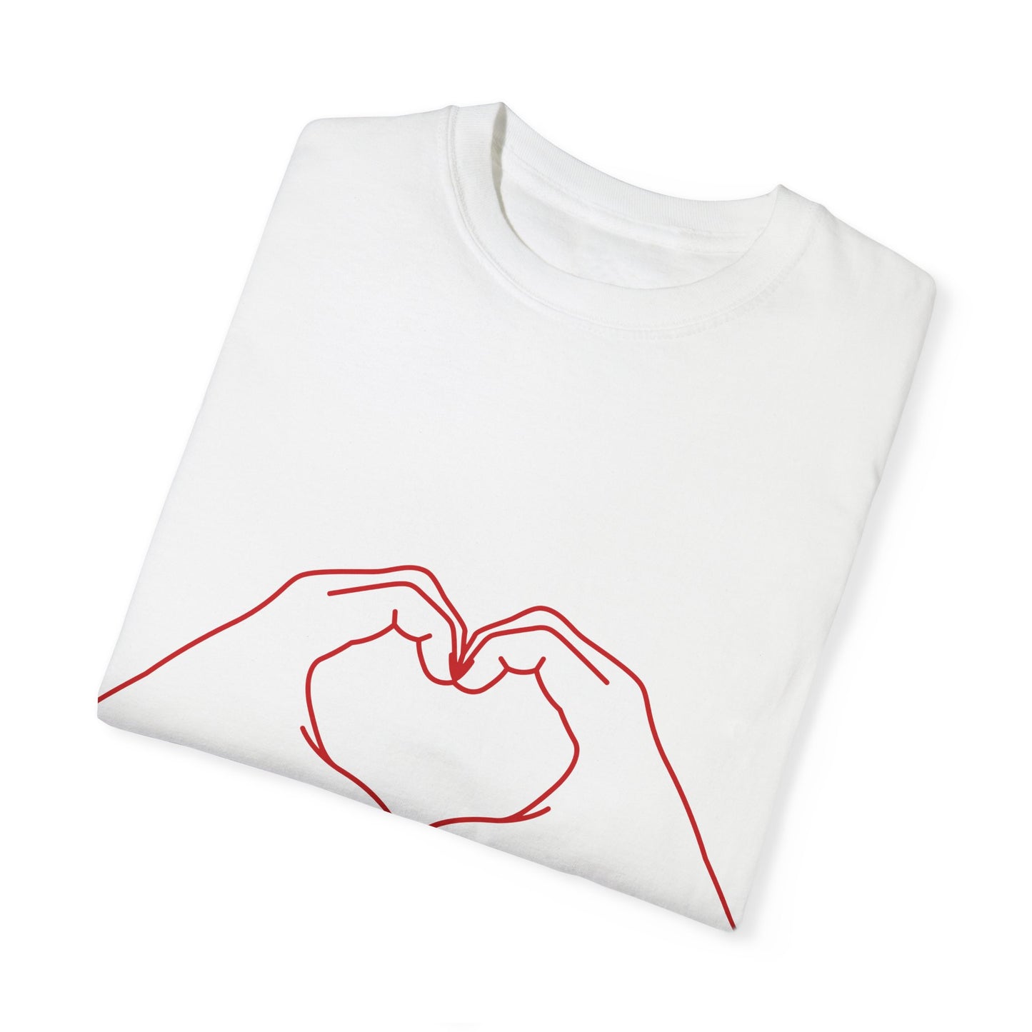 Unisex Heart Hands T-Shirt | I (heart) You Graphic Tee | Perfect for Valentine's Day and Everyday Love