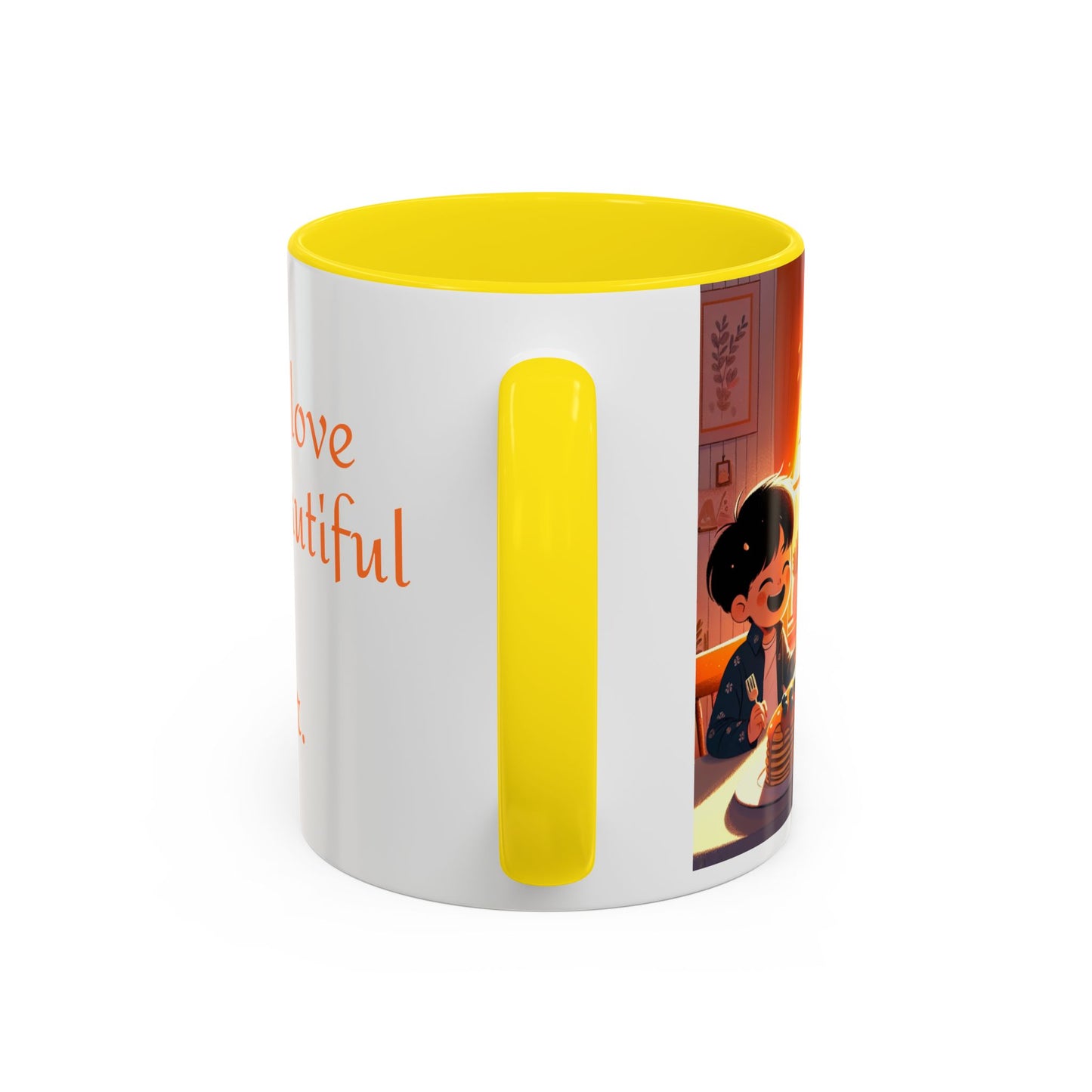 Happy Mother's Day Accent Coffee Mug - Beautiful Love Quote