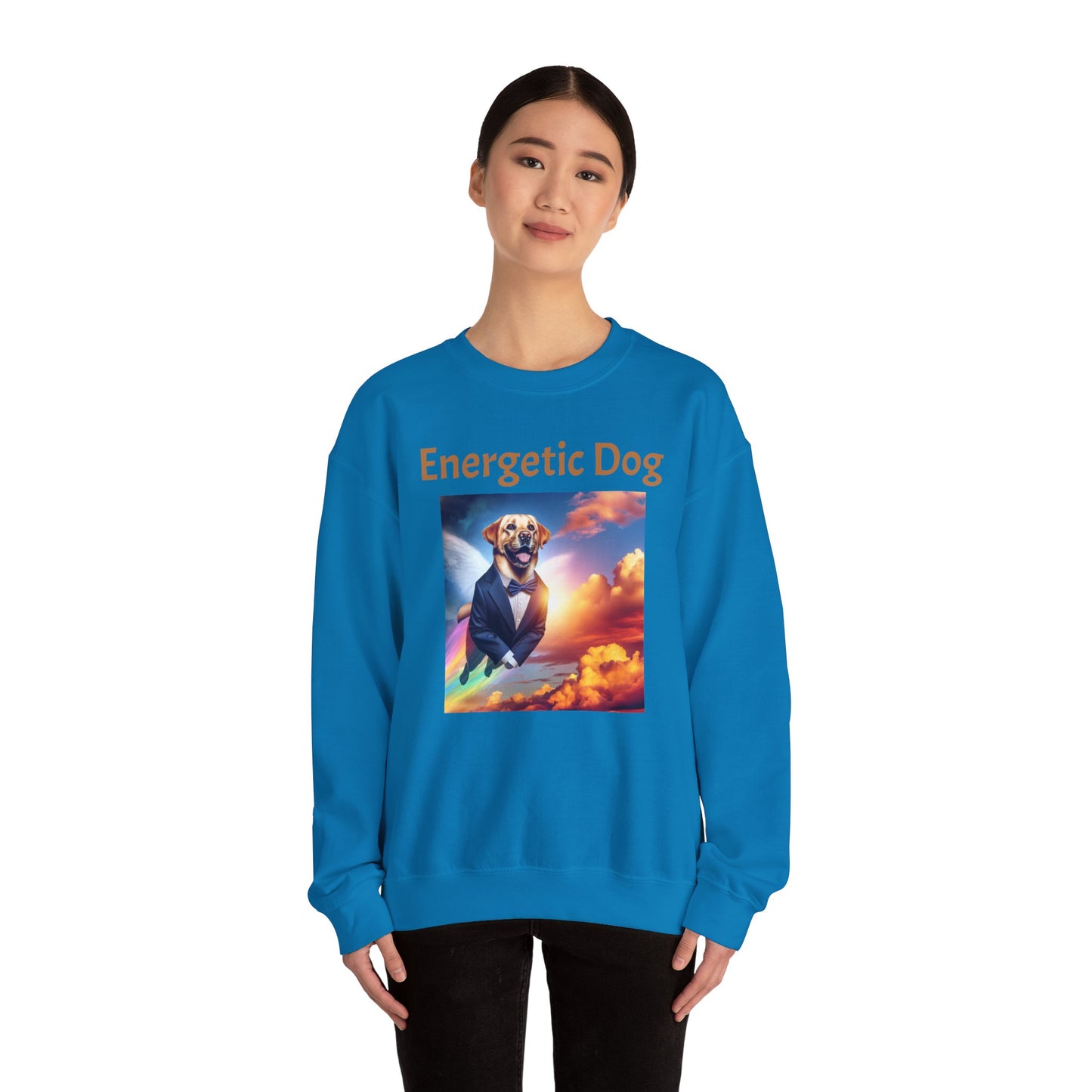 Energetic Dog Crewneck Sweatshirt - Unisex Heavy Blend™