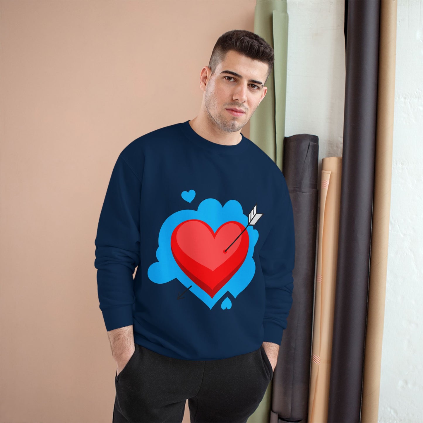 Valentine's Day Heart Champion Sweatshirt