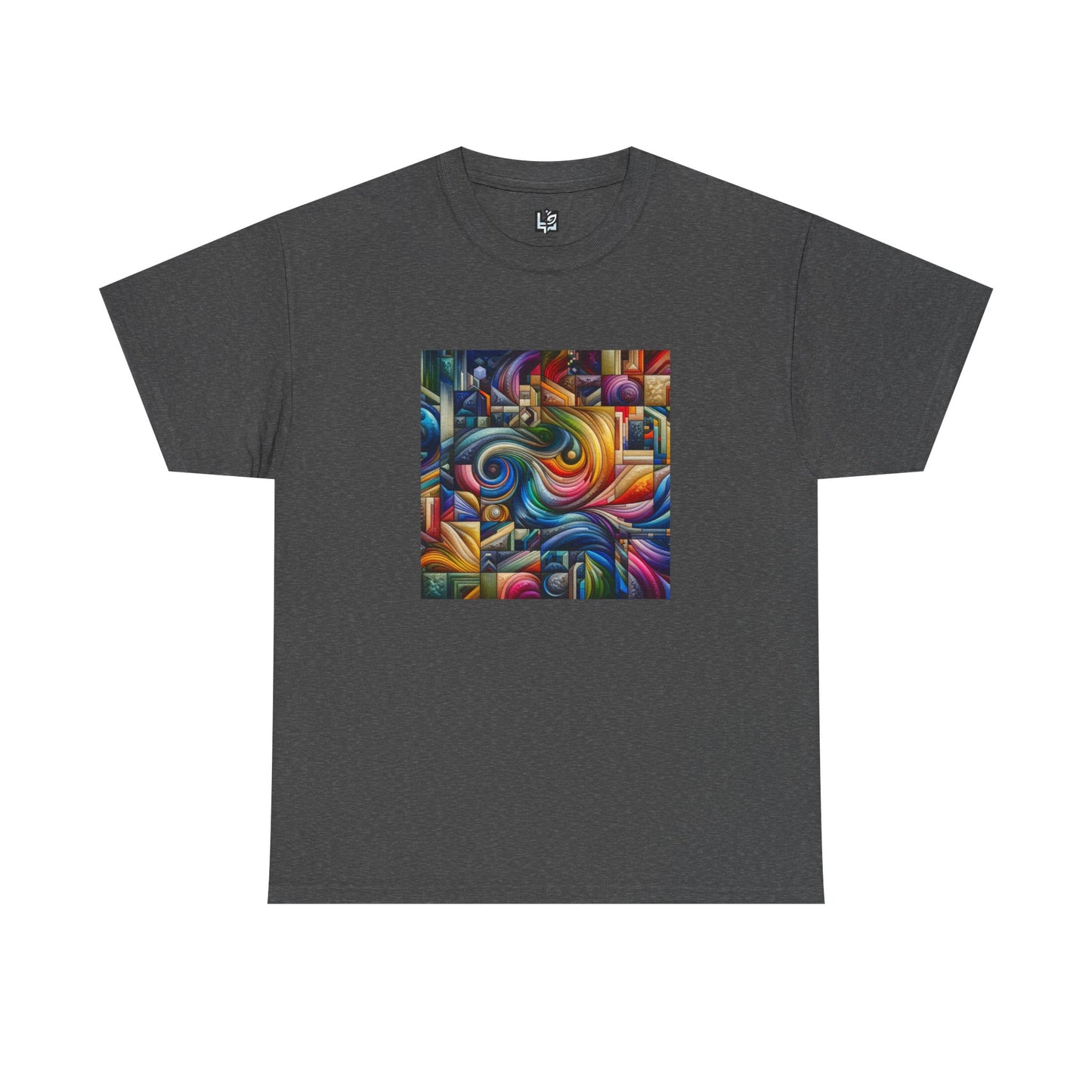 Vibrant Abstract Art Unisex Heavy Cotton Tee