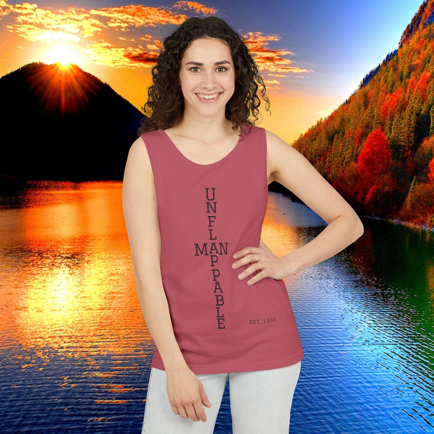Unisex Inspirational Tank Top - Unflappable, Summer Apparel, Vacation Wear, Casual Gift, Fitness Gear