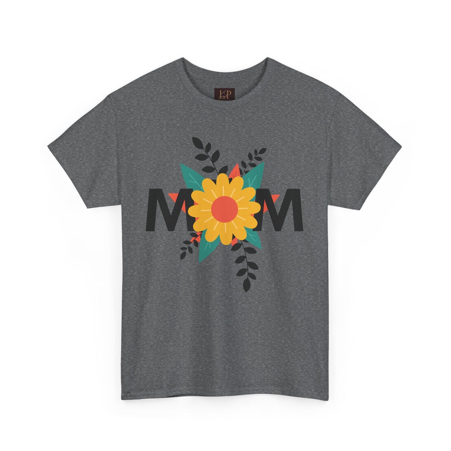 Mom Floral Unisex Heavy Cotton Tee - Perfect Gift for Mother's Day