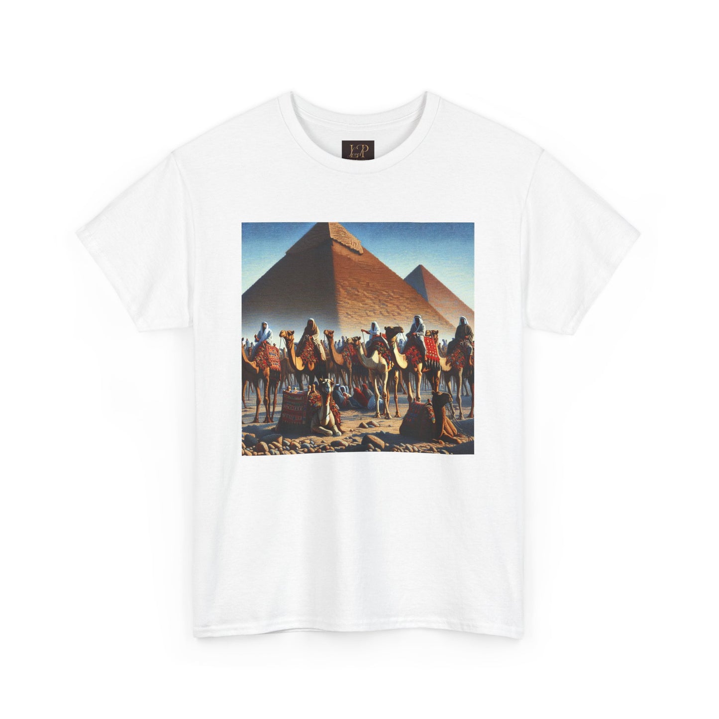 Pyramid Adventure Unisex Heavy Cotton Tee | Vintage Egypt Design