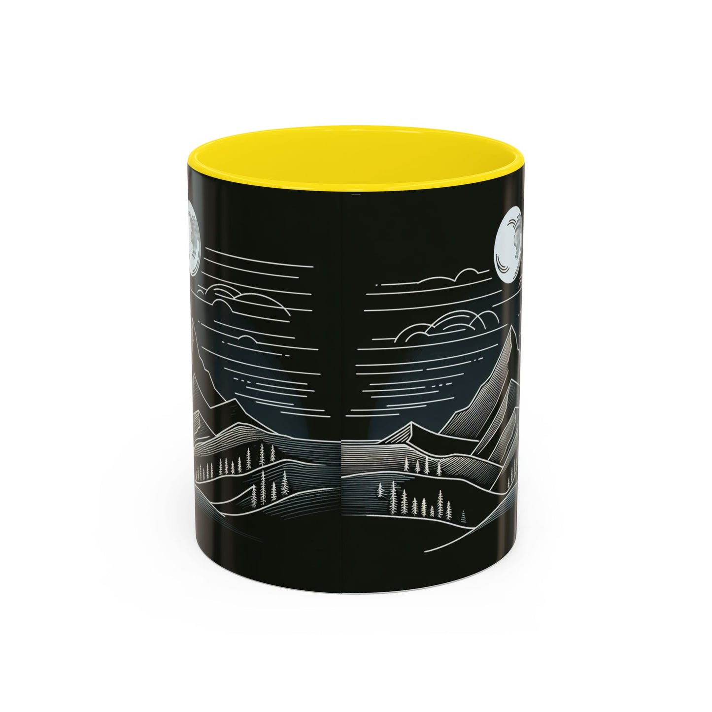 Mountain Landscape Accent Coffee Mug - Nature Inspired 11 & 15oz