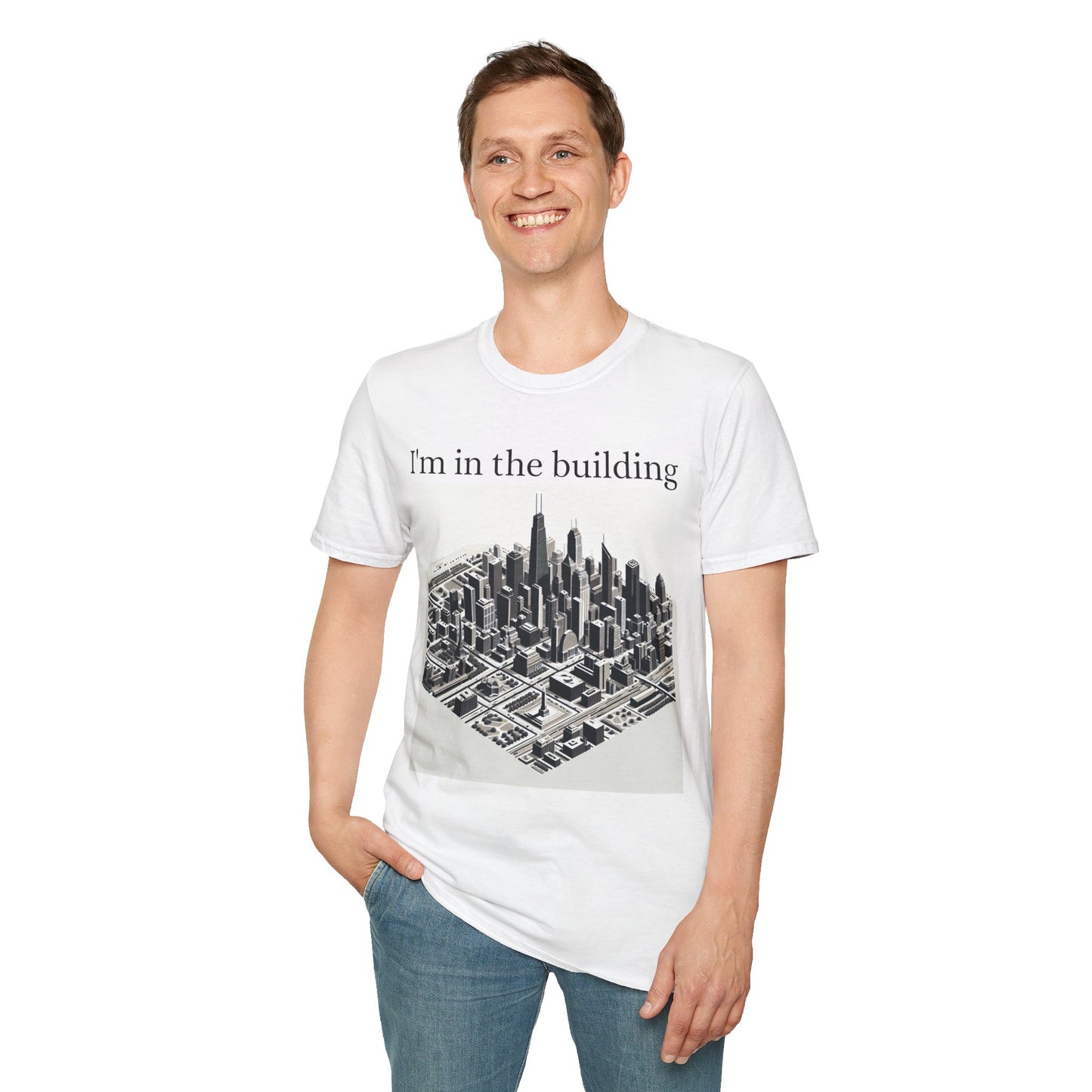 I'm in the Building Unisex Softstyle T-Shirt - Urban Graphic Tee