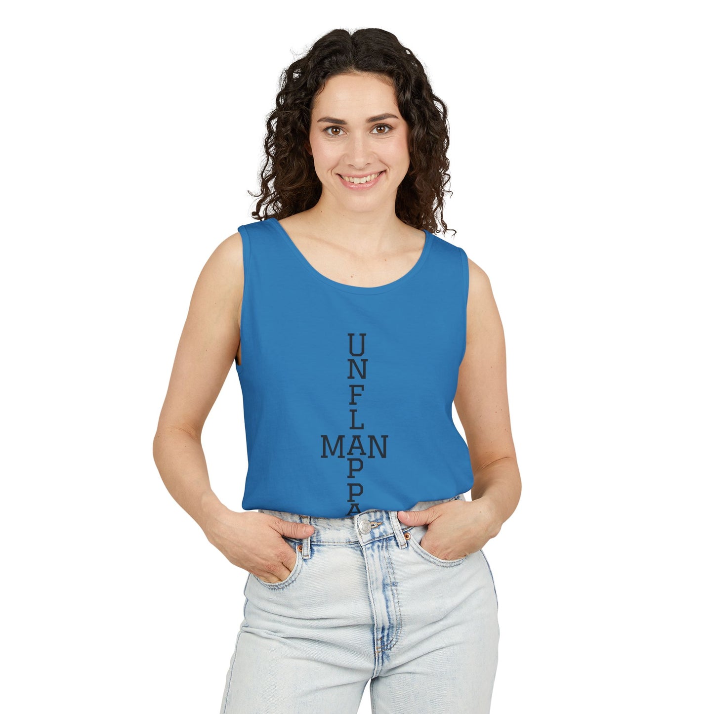 Unisex Inspirational Tank Top - Unflappable, Summer Apparel, Vacation Wear, Casual Gift, Fitness Gear
