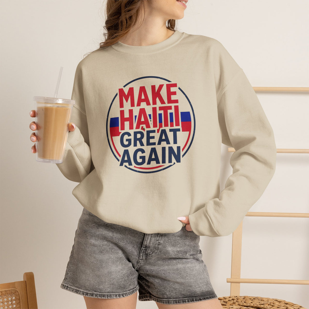 Make Haiti Great Again Crewneck Sweatshirt