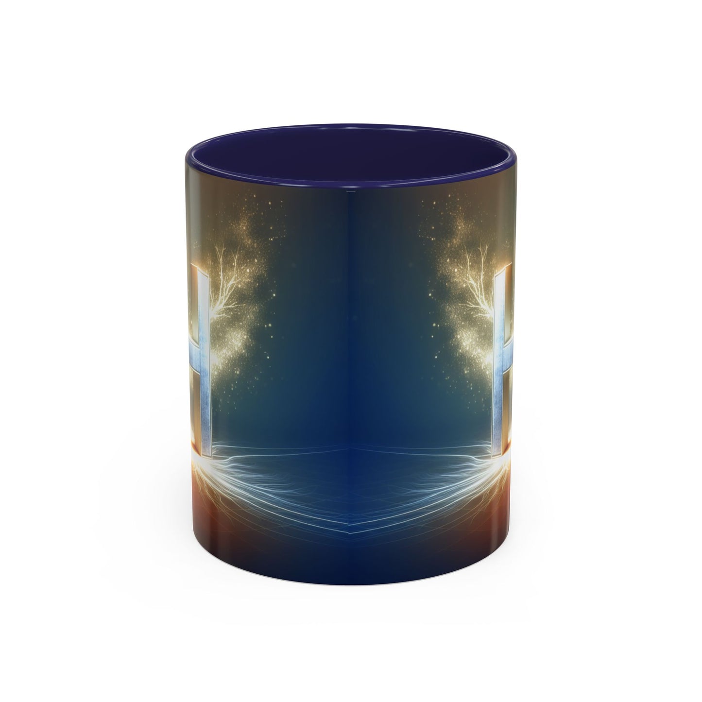 Stunning Accent Coffee Mug with Abstract Letter Design