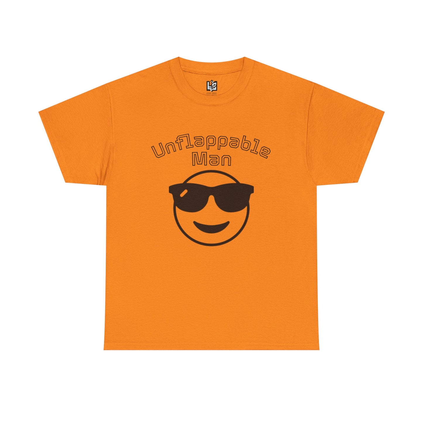 Unflappable Man Unisex Heavy Cotton Tee, Cool Graphic T-Shirt for Men, Perfect Gift for Birthdays, Casual Wear, Outdoor Activities