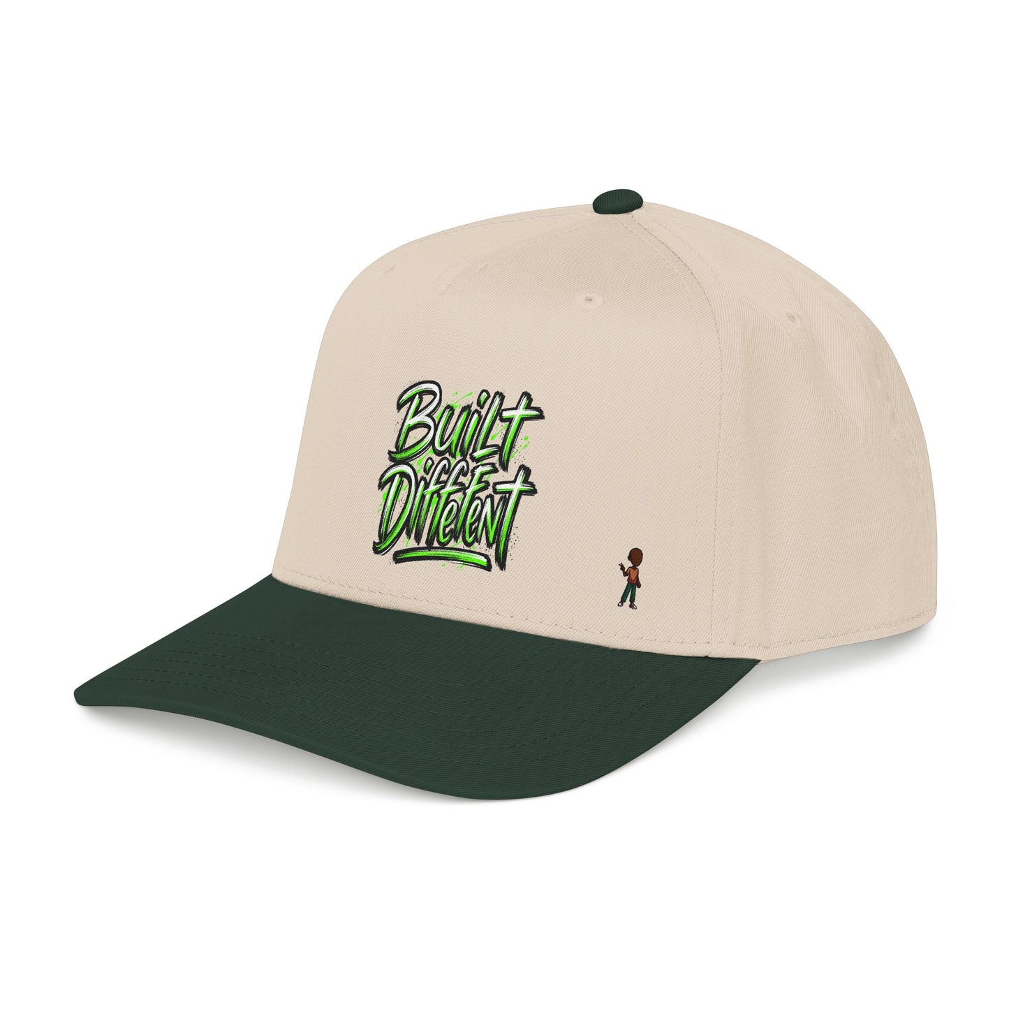 Mid Profile Baseball Cap — 'Built Different' Streetwear Hat
