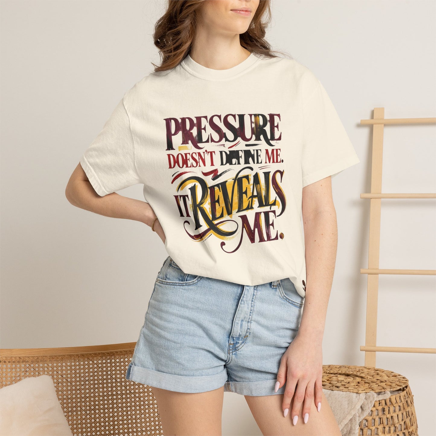 Pressure Reveals Me T-Shirt — Motivational Graphic Tee