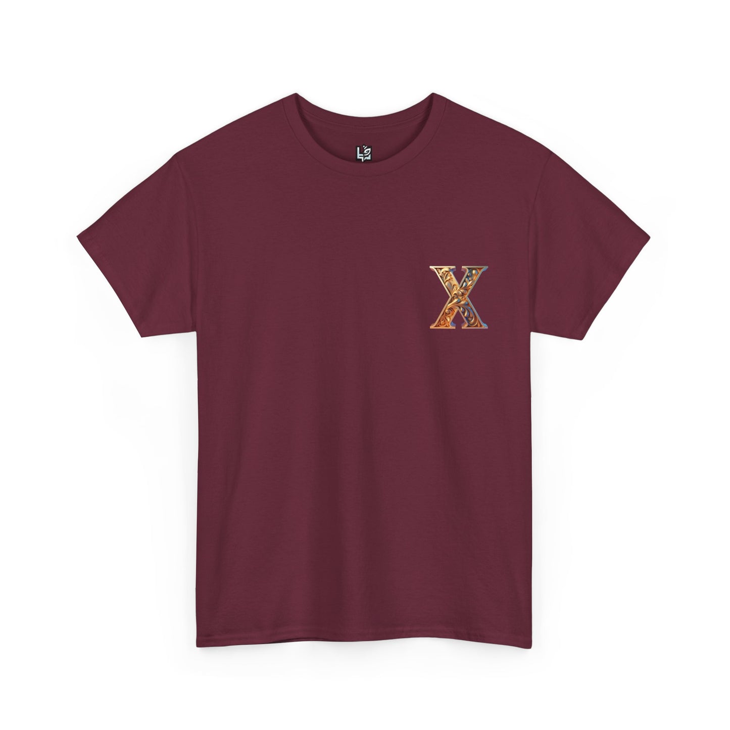 Unisex Heavy Cotton Tee - Stylish 'X' Graphic Shirt for Everyday Wear