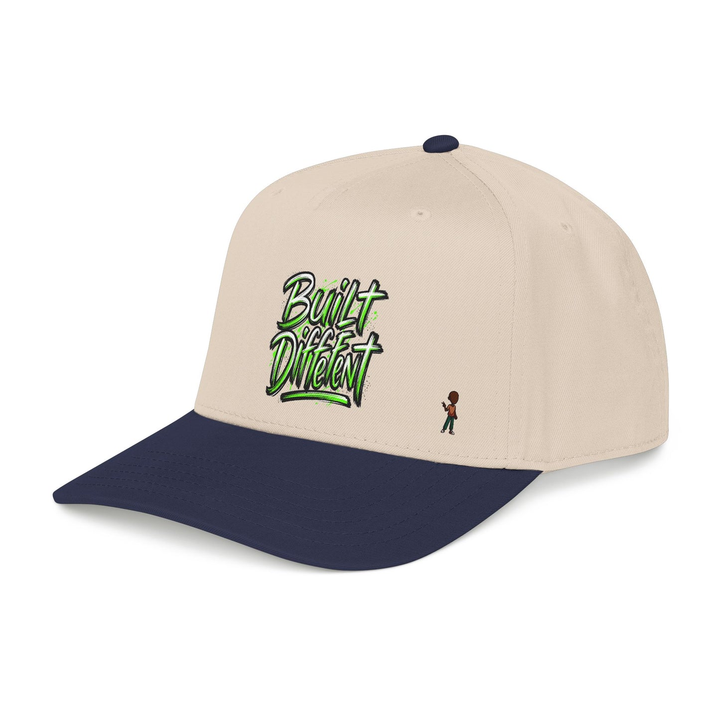Mid Profile Baseball Cap — 'Built Different' Streetwear Hat