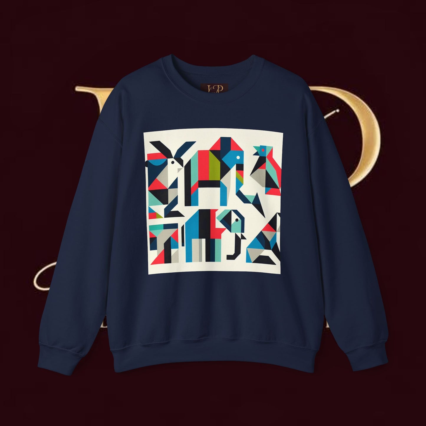 Colorful Geometric Art Unisex Sweatshirt - Cozy and Stylish