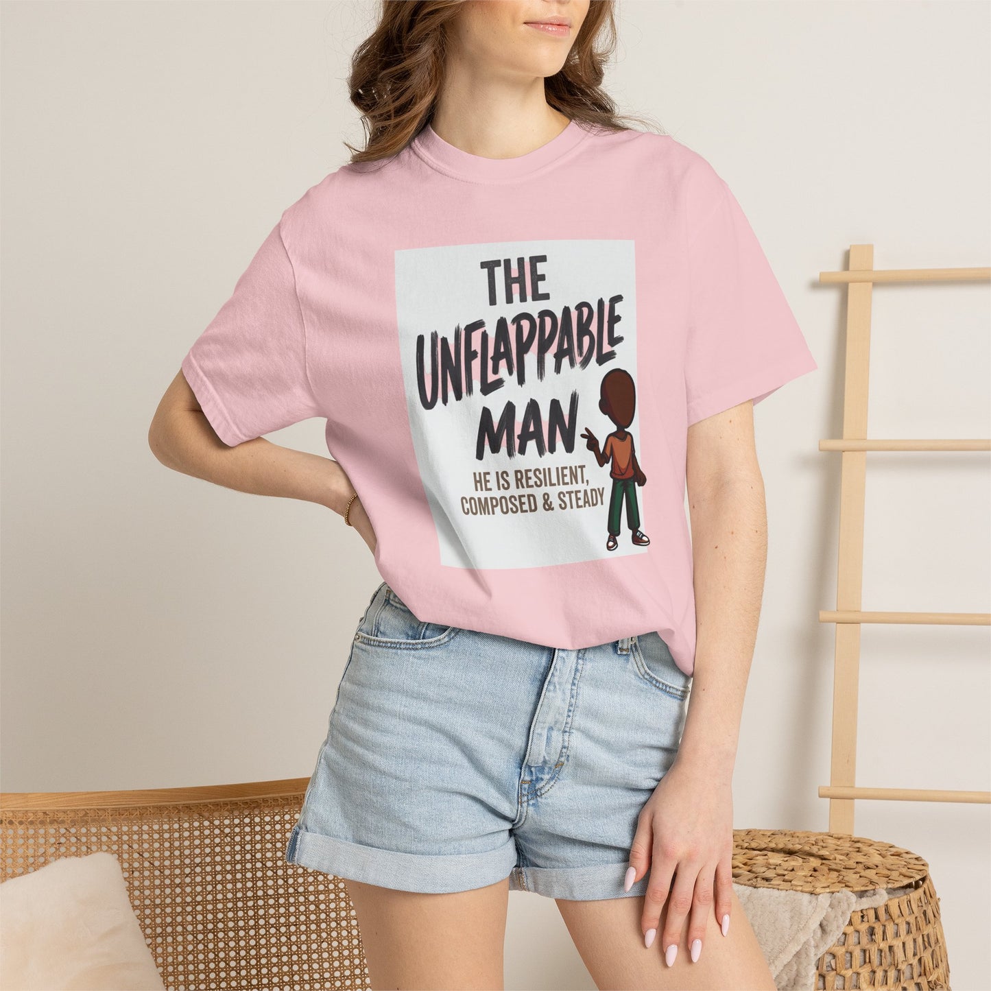 The Unflappable Man T-Shirt — Resilient & Composed Graphic Tee