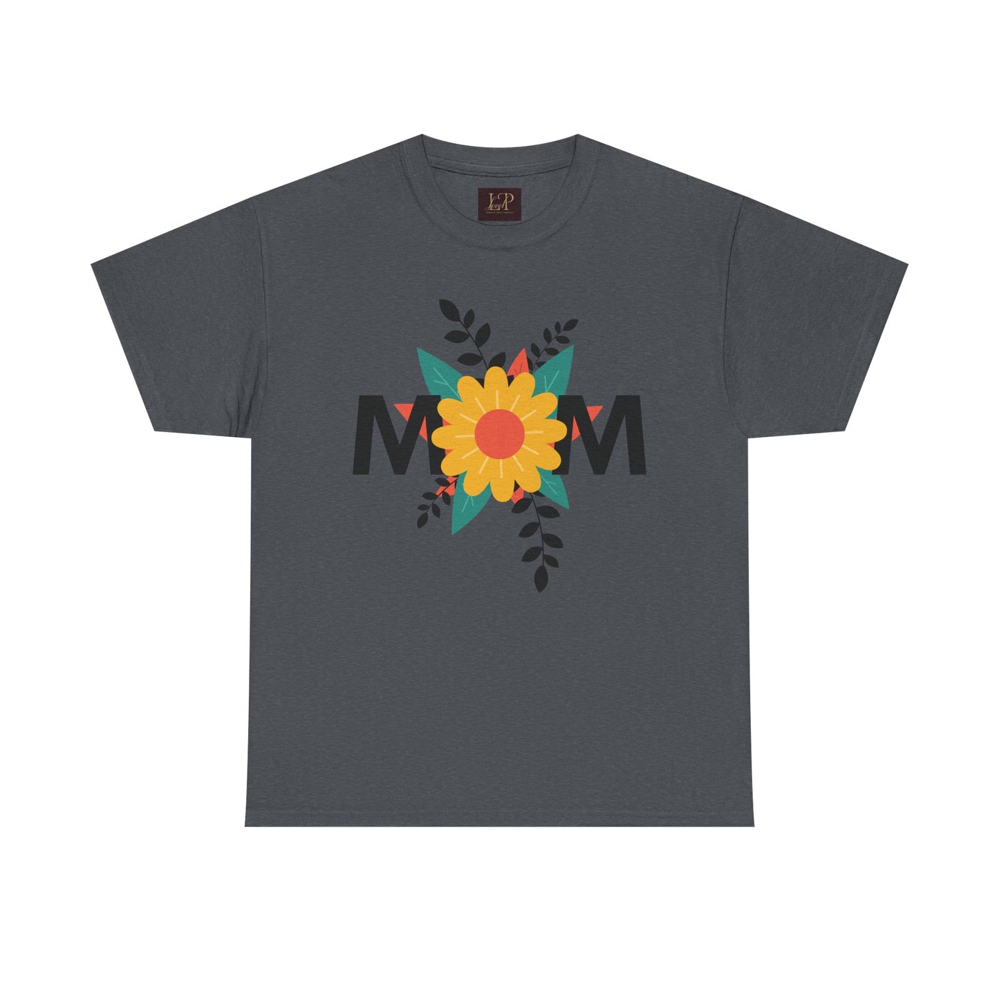 Mom Floral Unisex Heavy Cotton Tee - Perfect Gift for Mother's Day