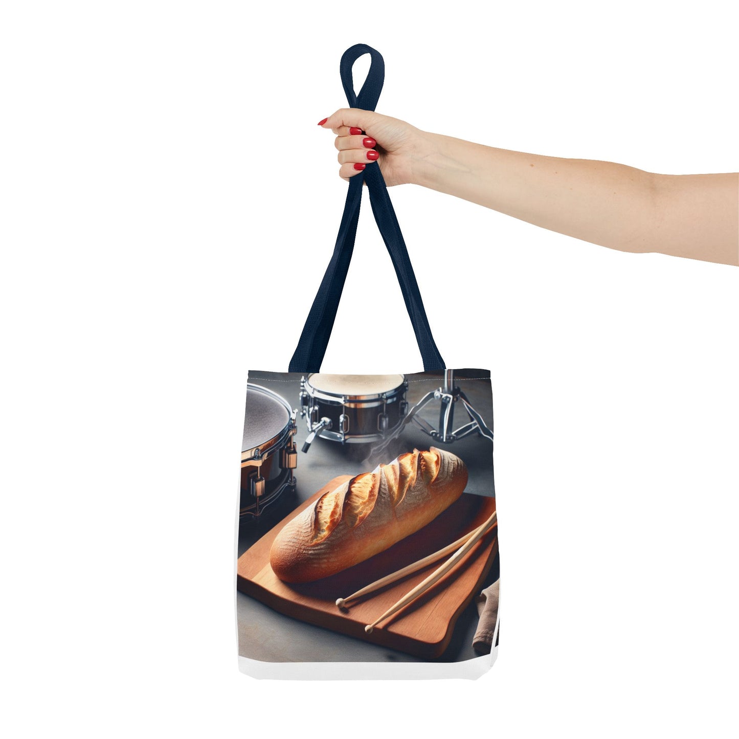 Bread & Drums Tote Bag – Perfect for Food Lovers & Musicians