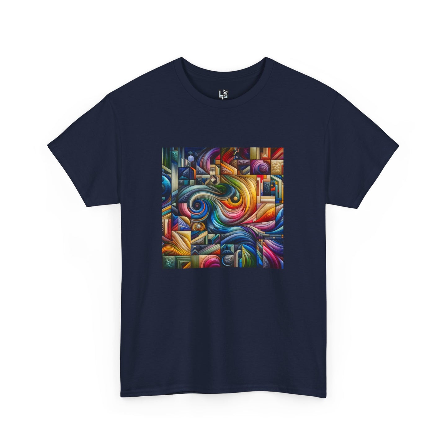 Vibrant Abstract Art Unisex Heavy Cotton Tee