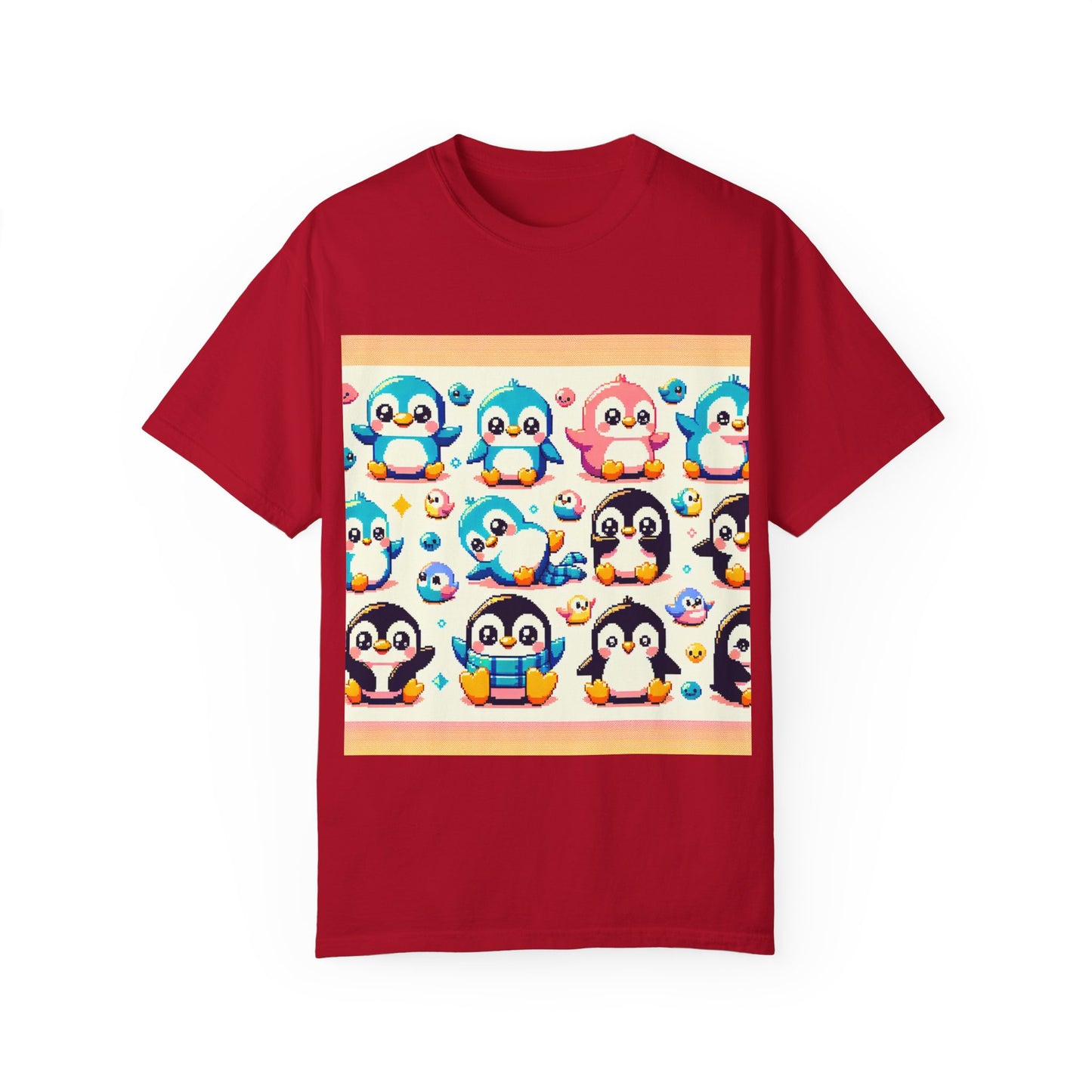 Cute Penguin Graphic Unisex T-shirt - Fun & Colorful Summer Tee